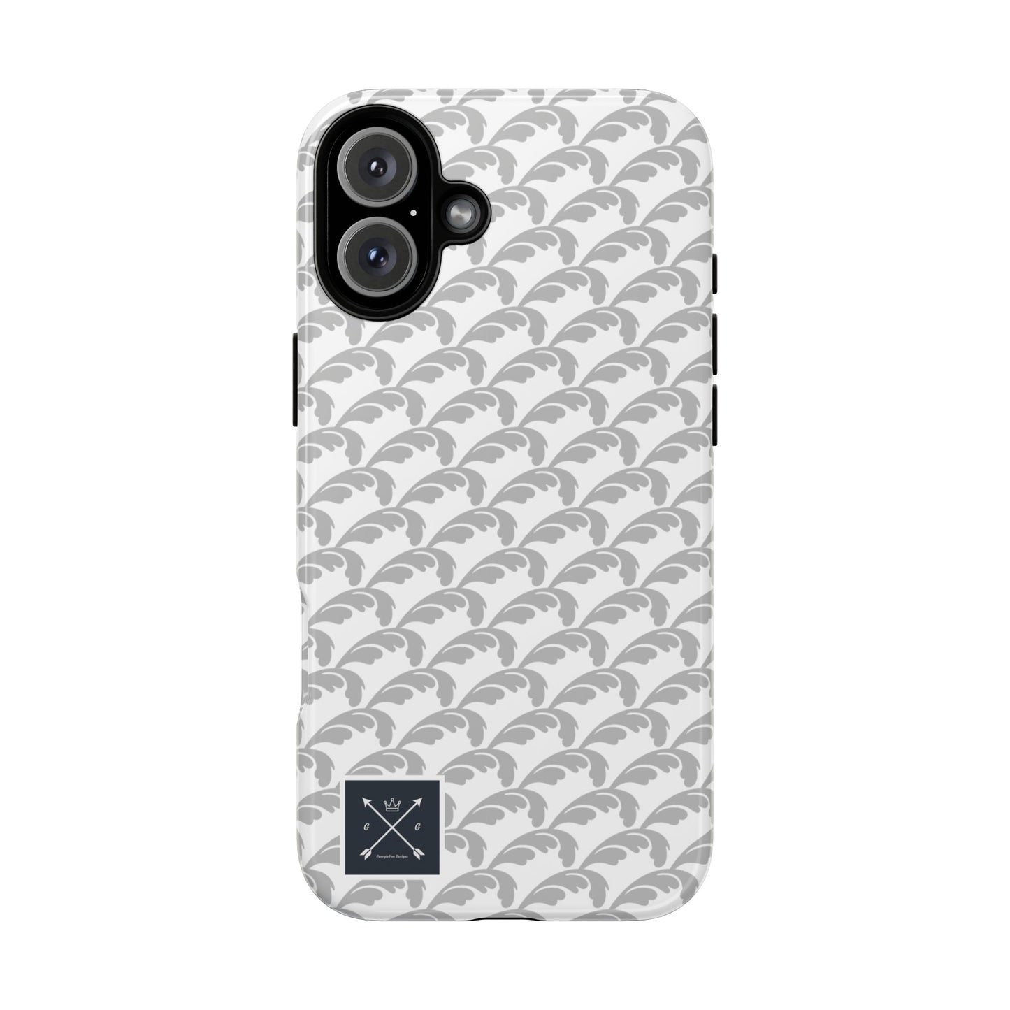 Beautiful Beloved Flourish (silver/white) - Tough Phone Cases