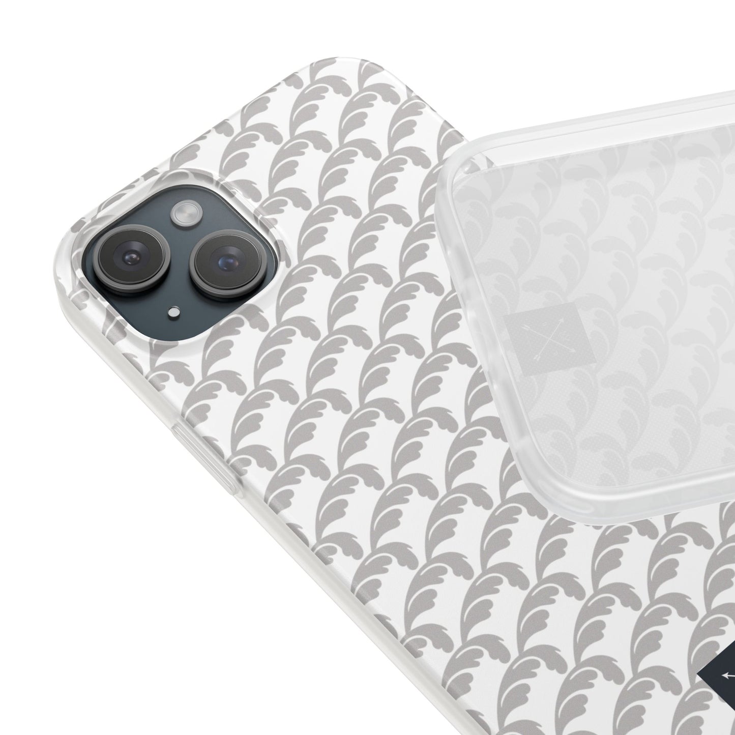 Beautiful Beloved Flourish (silver/white) - Flexi Phone Cases
