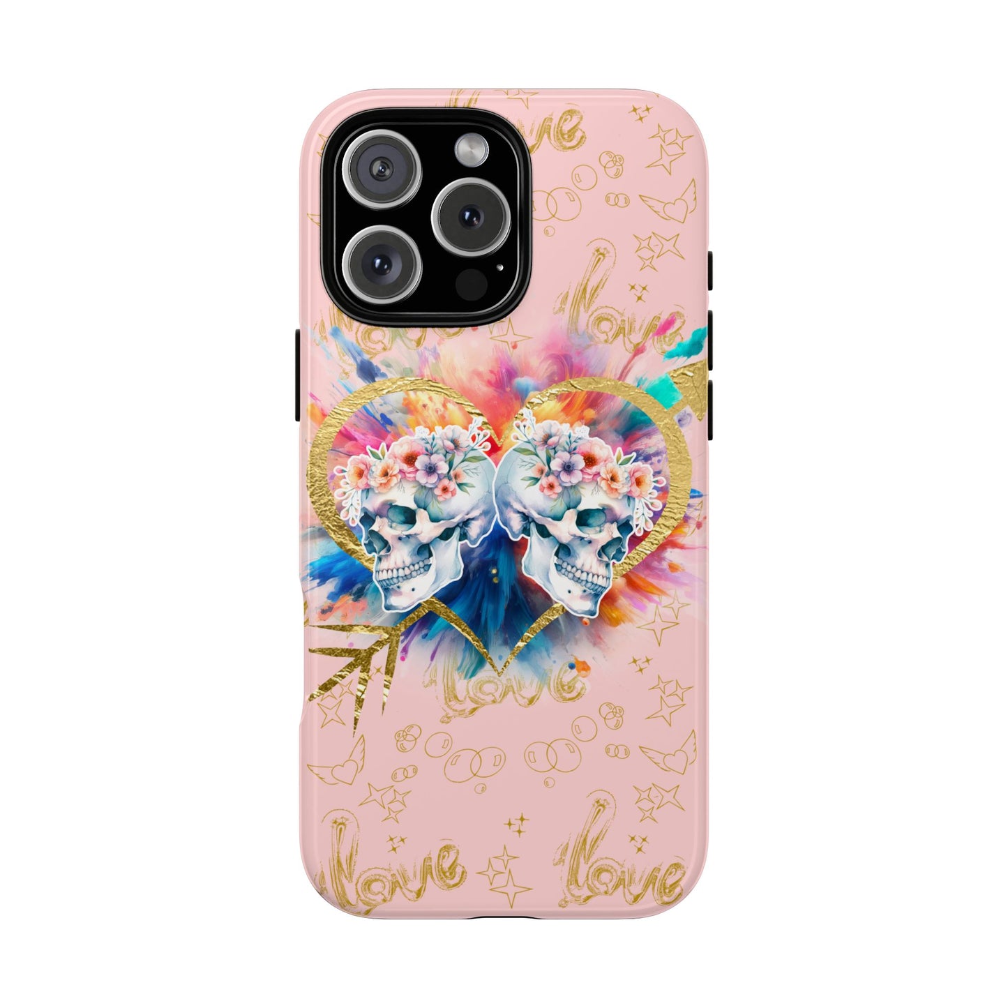 Love is Golden Watercolor (pink) - Tough Cases
