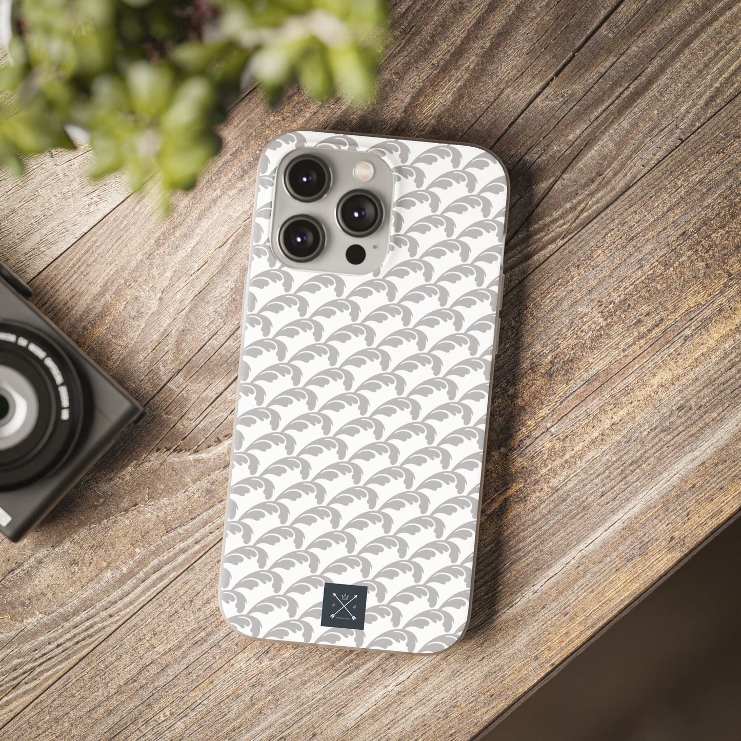 Beautiful Beloved Flourish (silver/white) - Flexi Phone Cases