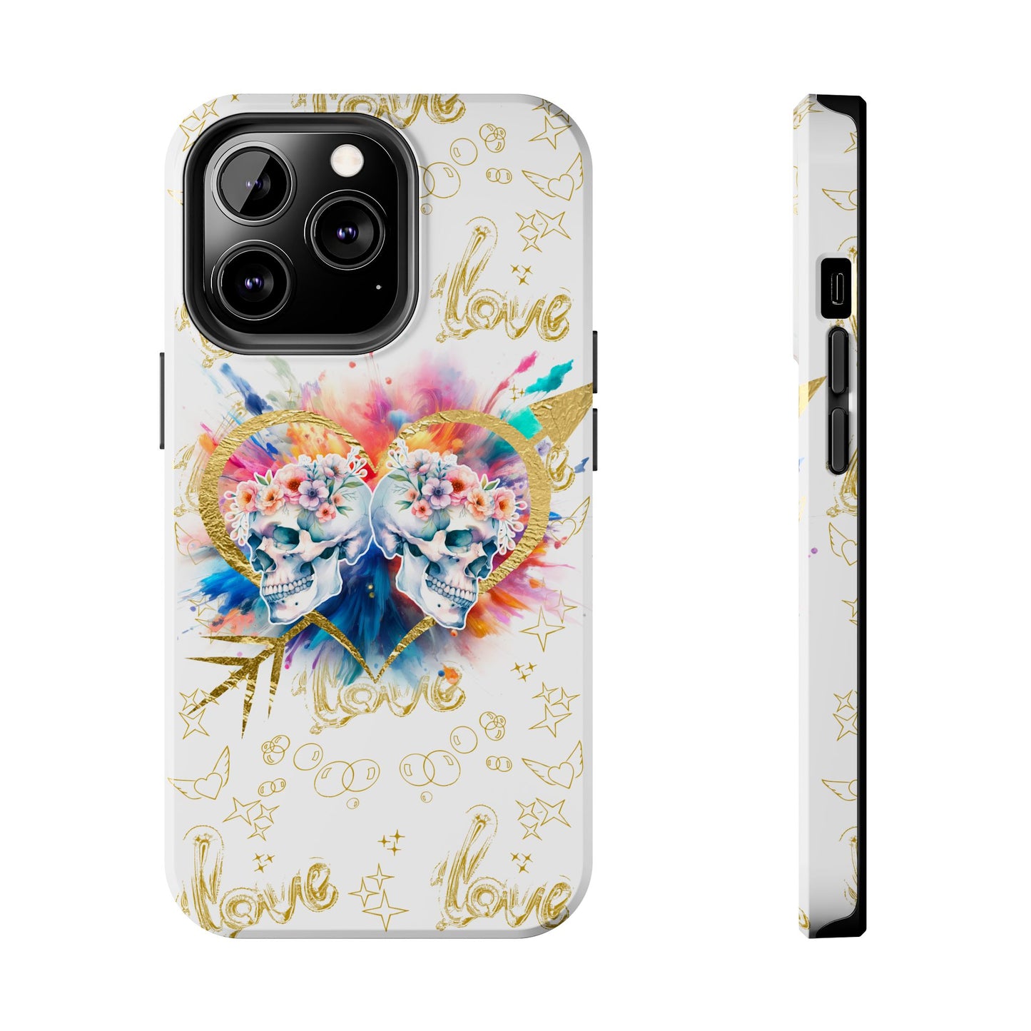 Love is Golden Watercolor - Tough Phone Cases