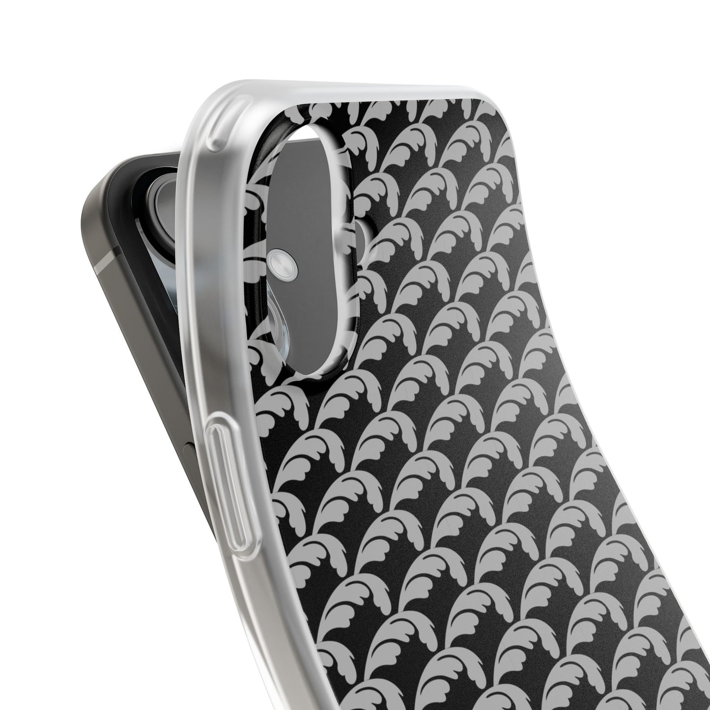 Beautiful Beloved Flourish (silver/black) - Flexi Phone Cases