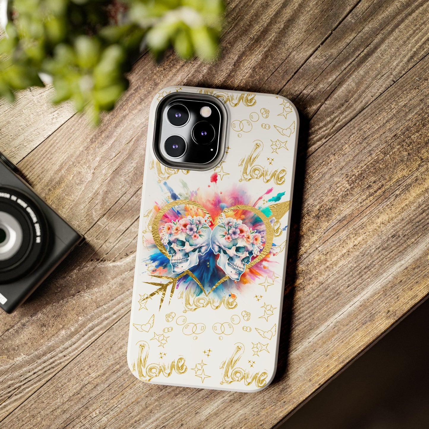 Love is Golden Watercolor - Tough Phone Cases