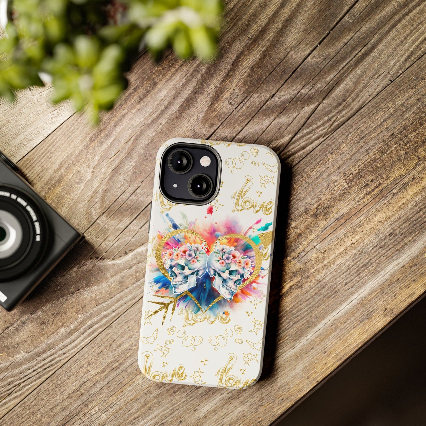 Love is Golden Watercolor - Tough Phone Cases