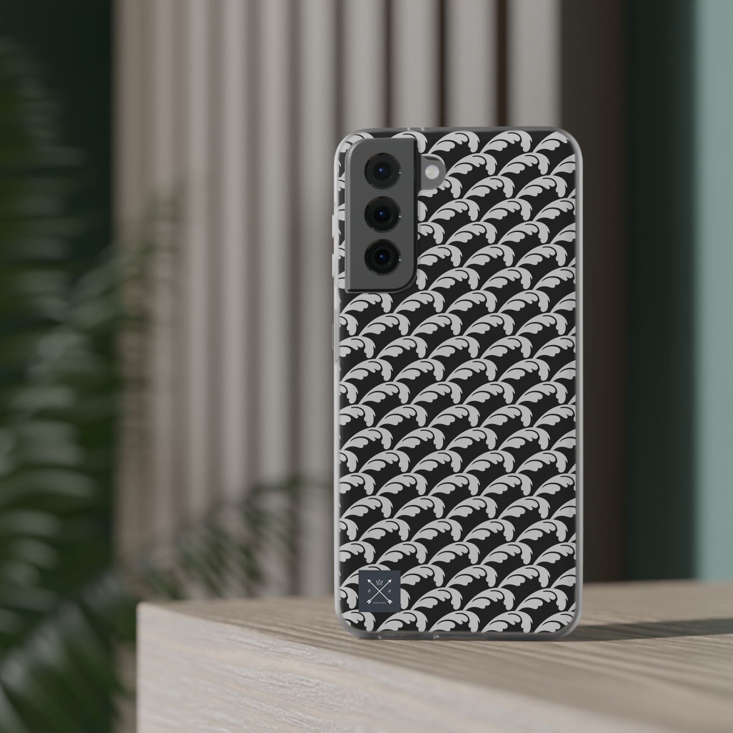 Beautiful Beloved Flourish (silver/black) - Flexi Phone Cases