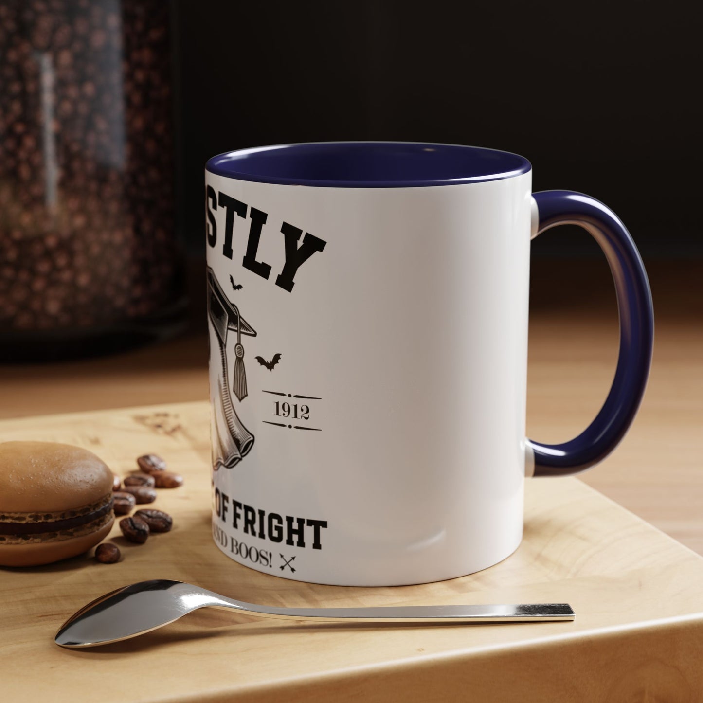 Ghostly Institute of Fright - Accent Coffee Mug (11, 15oz)