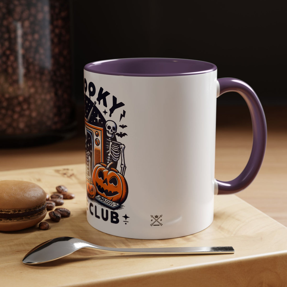 Spoooky Movie Club Skeletons - Color Accent Coffee Mug