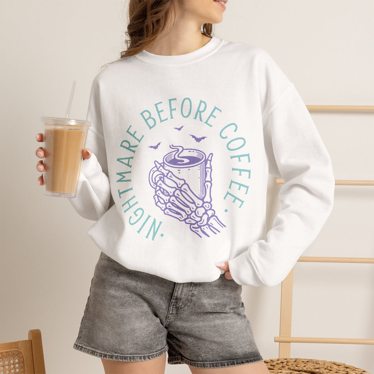 Nightmare Before Coffee - Unisex Heavy Blend™ Crewneck Sweatshirt