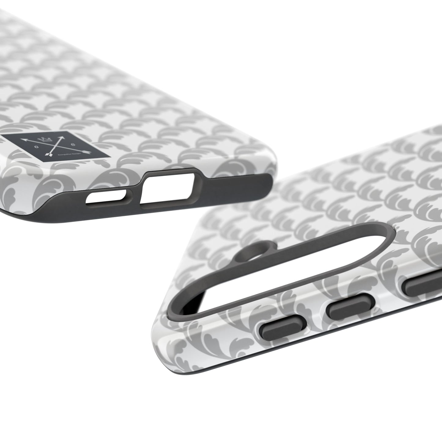 Beautiful Beloved Flourish (silver/white) - Tough Phone Cases