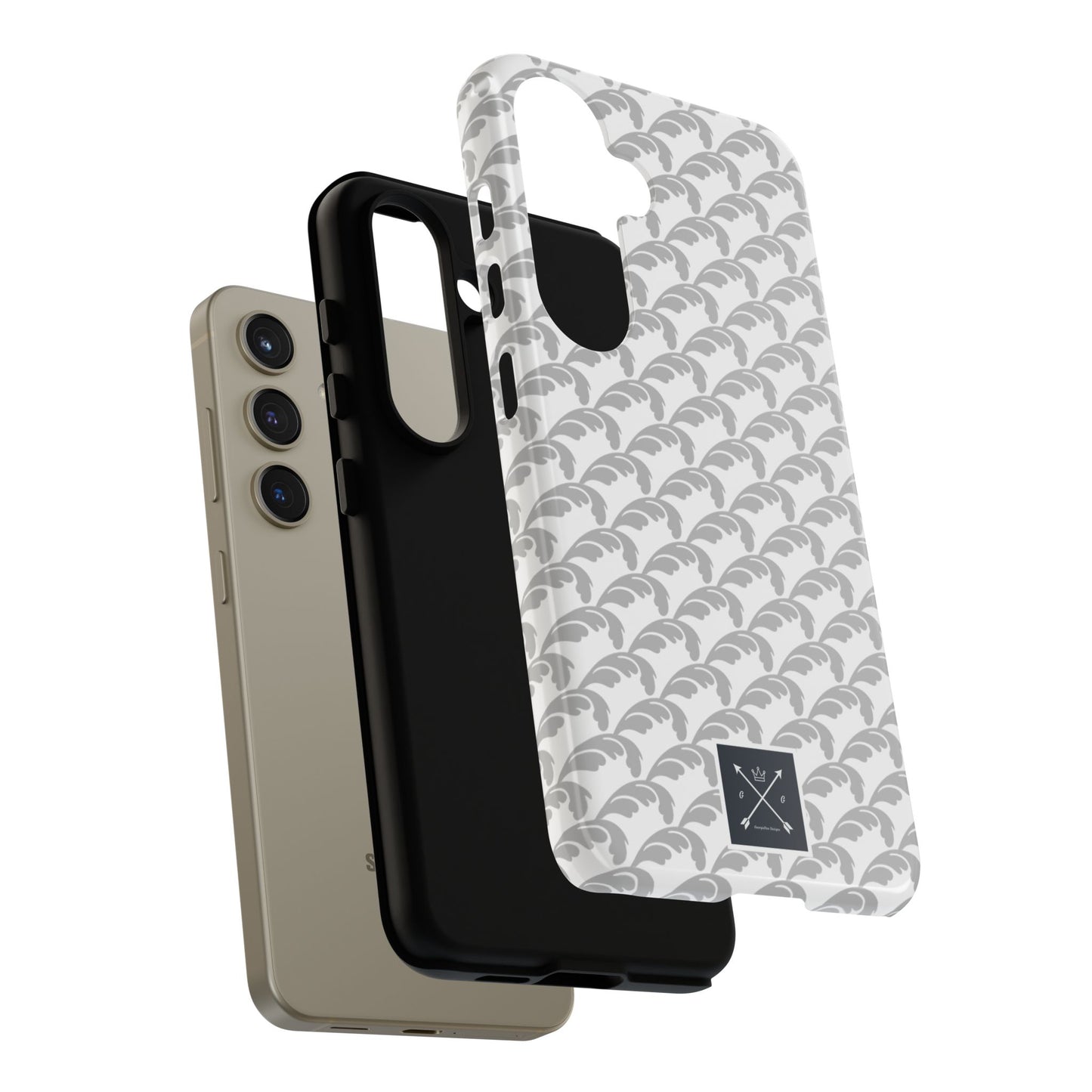 Beautiful Beloved Flourish (silver/white) - Tough Phone Cases