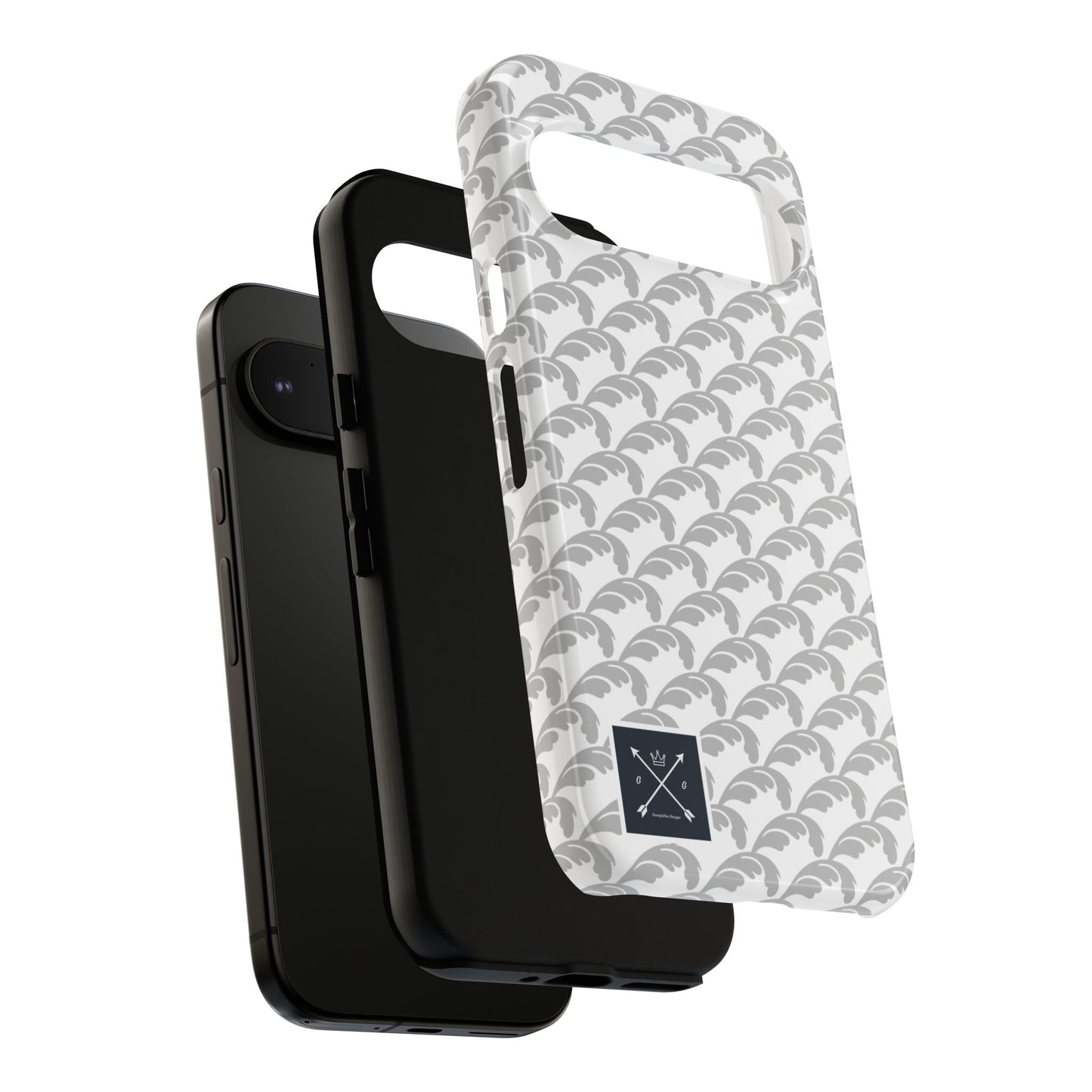 Beautiful Beloved Flourish (silver/white) - Tough Phone Cases