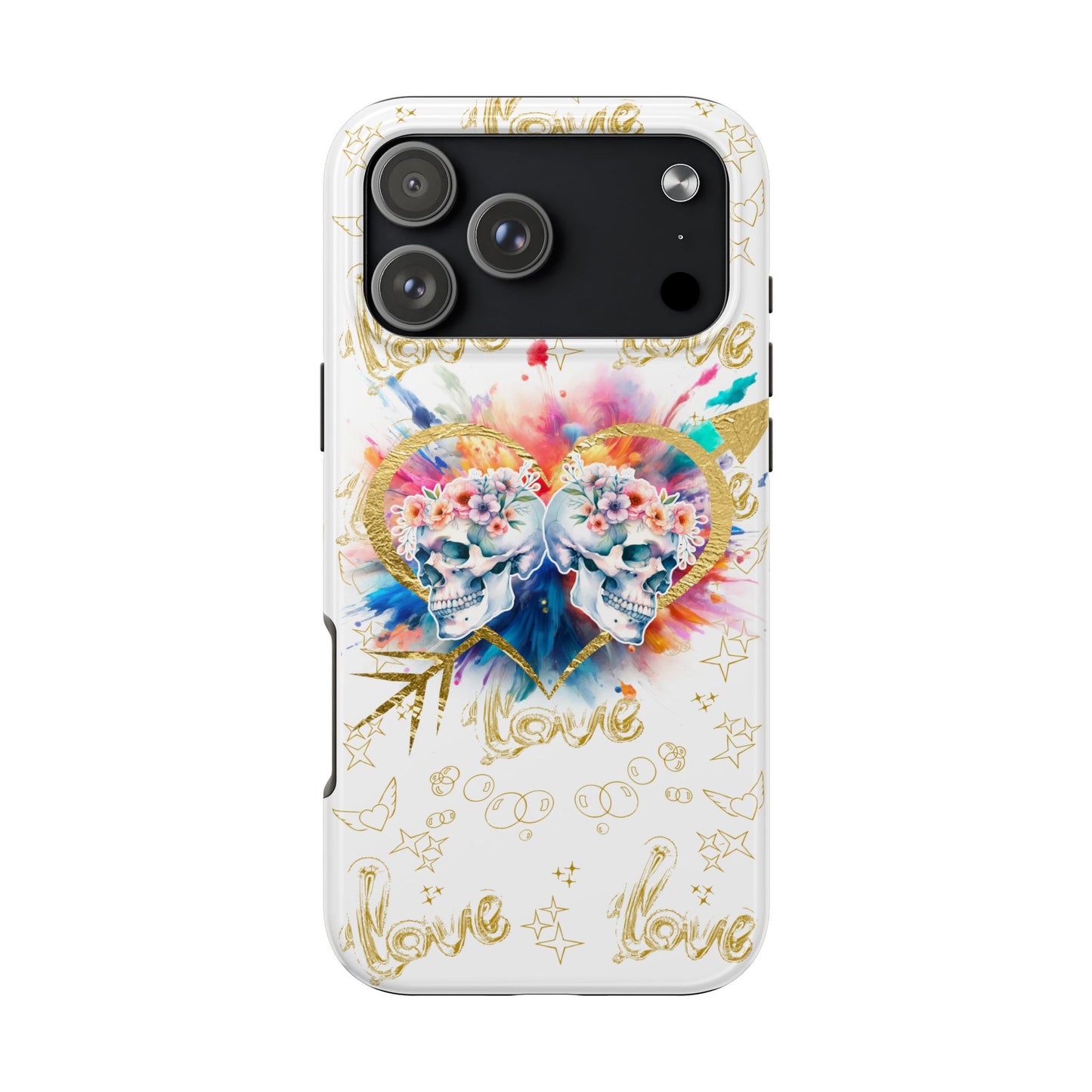 Love is Golden Watercolor - Tough Phone Cases