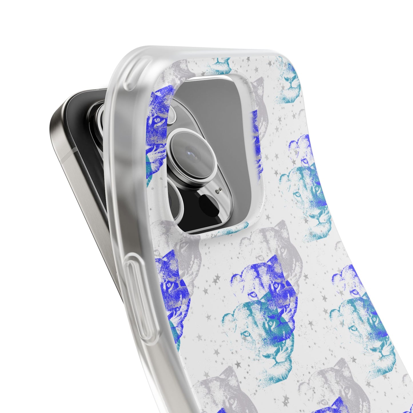 Lioness Arising (white/blue) - Flexi Phone Cases