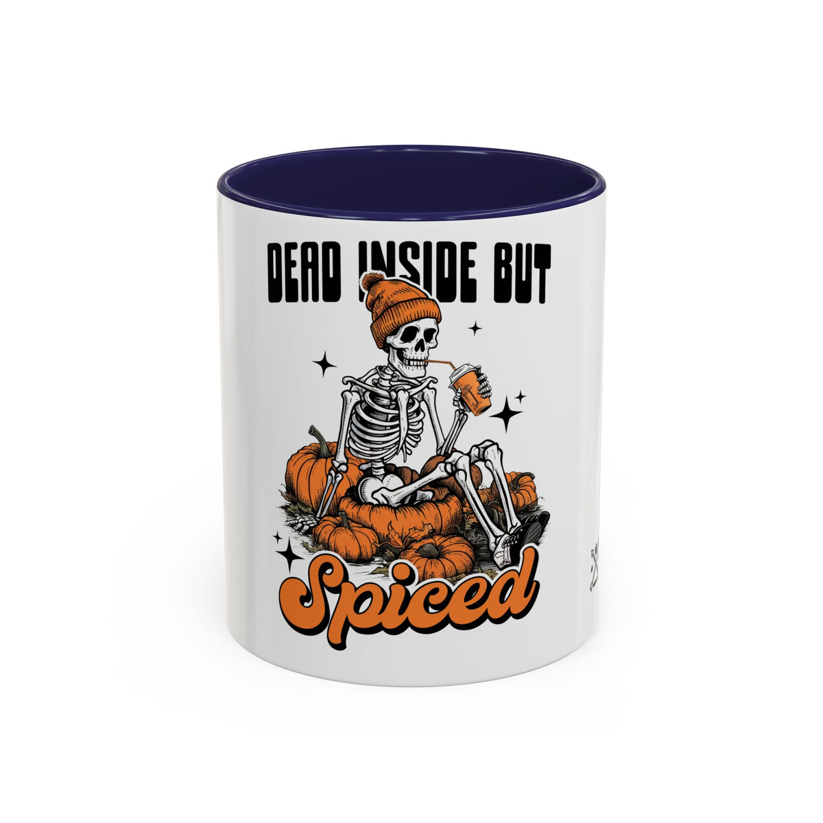 Dead Inside But Spiced - Accent Coffee Mug (11, 15oz)
