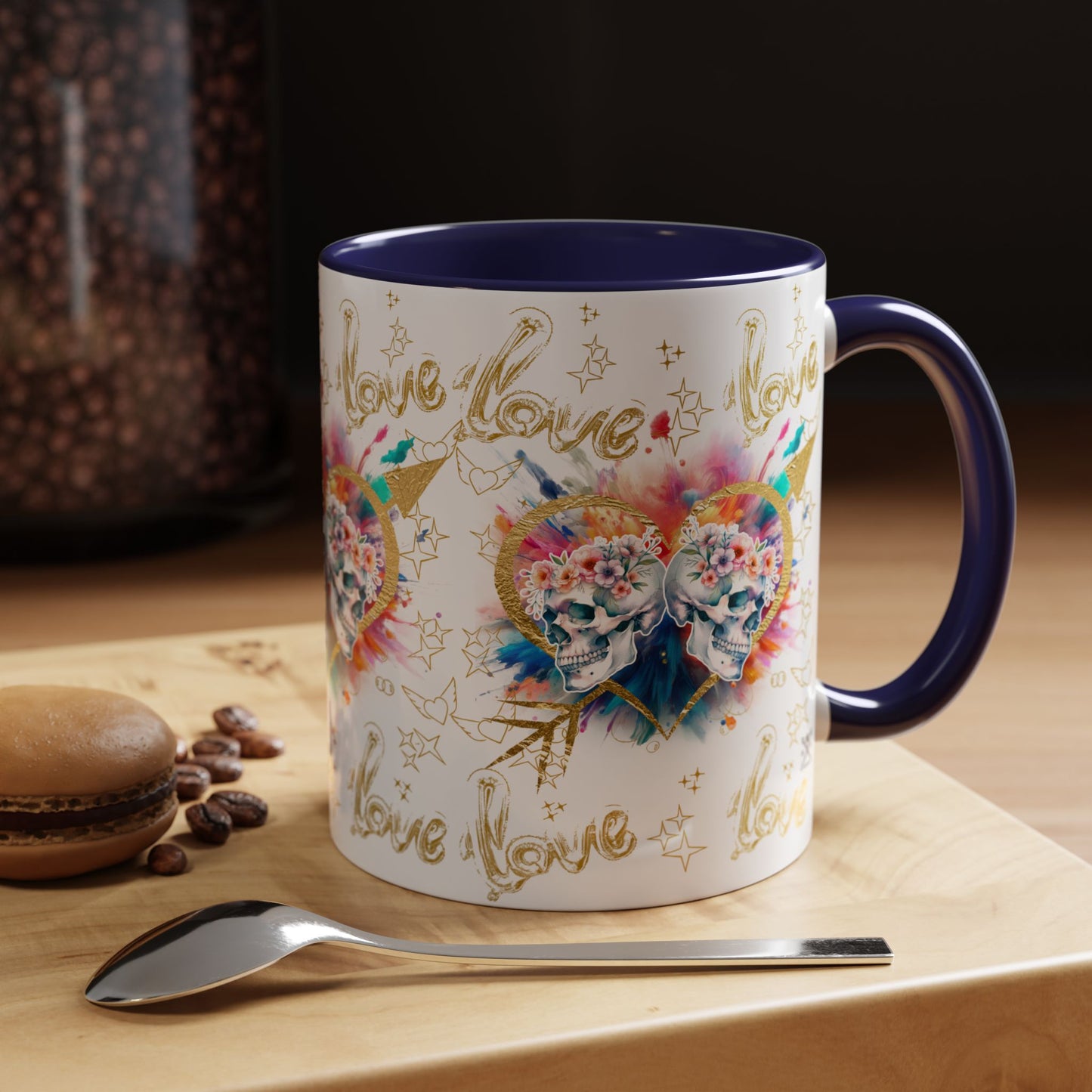 Love is Golden Watercolor - Accent Coffee Mug (11, 15oz)