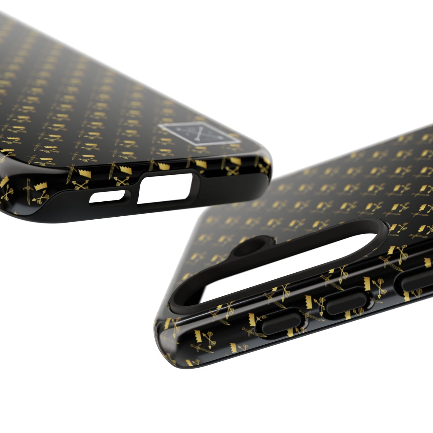 Gold and Bold Warrior Pattern - Tough Phone Cases