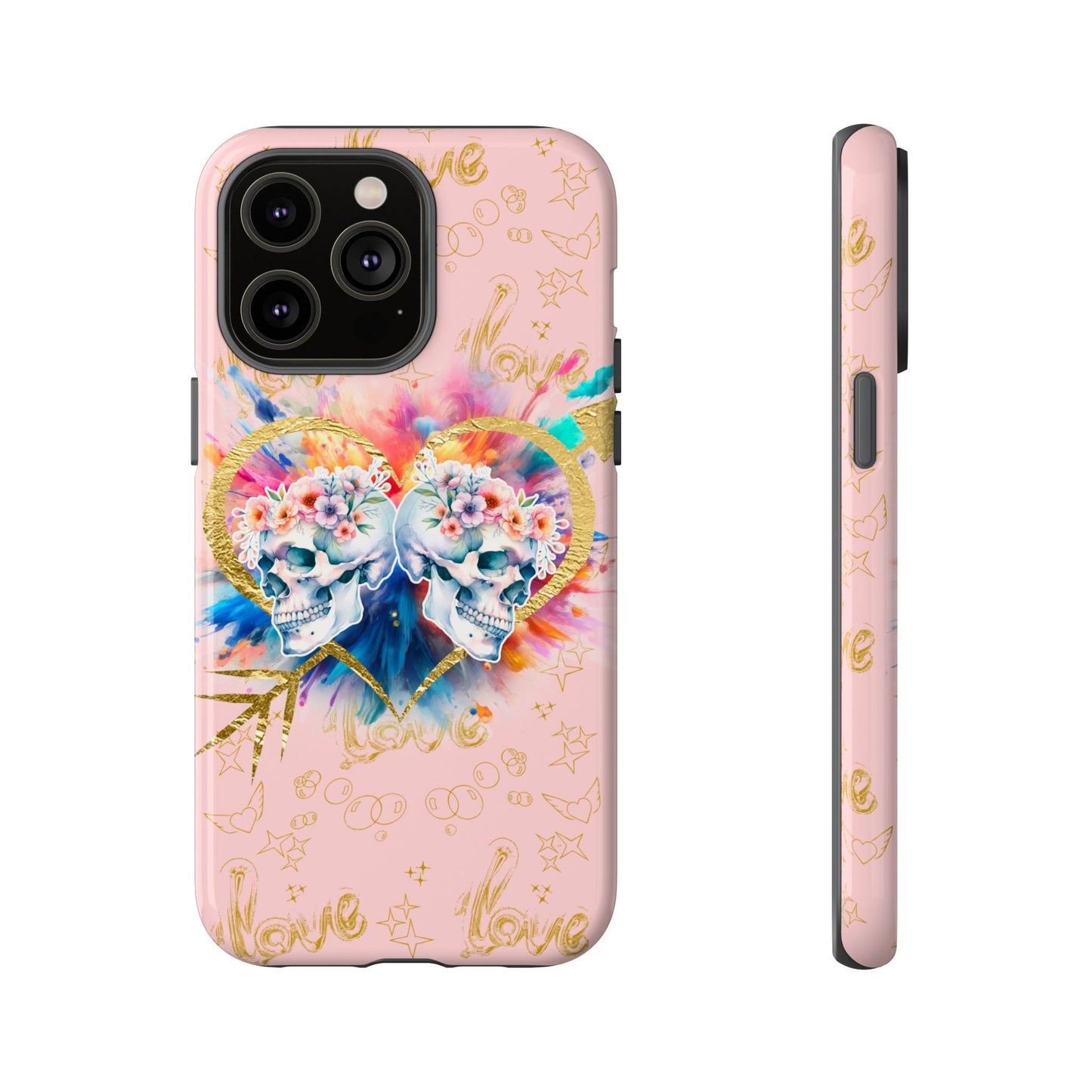 Love is Golden Watercolor (pink) - Tough Cases