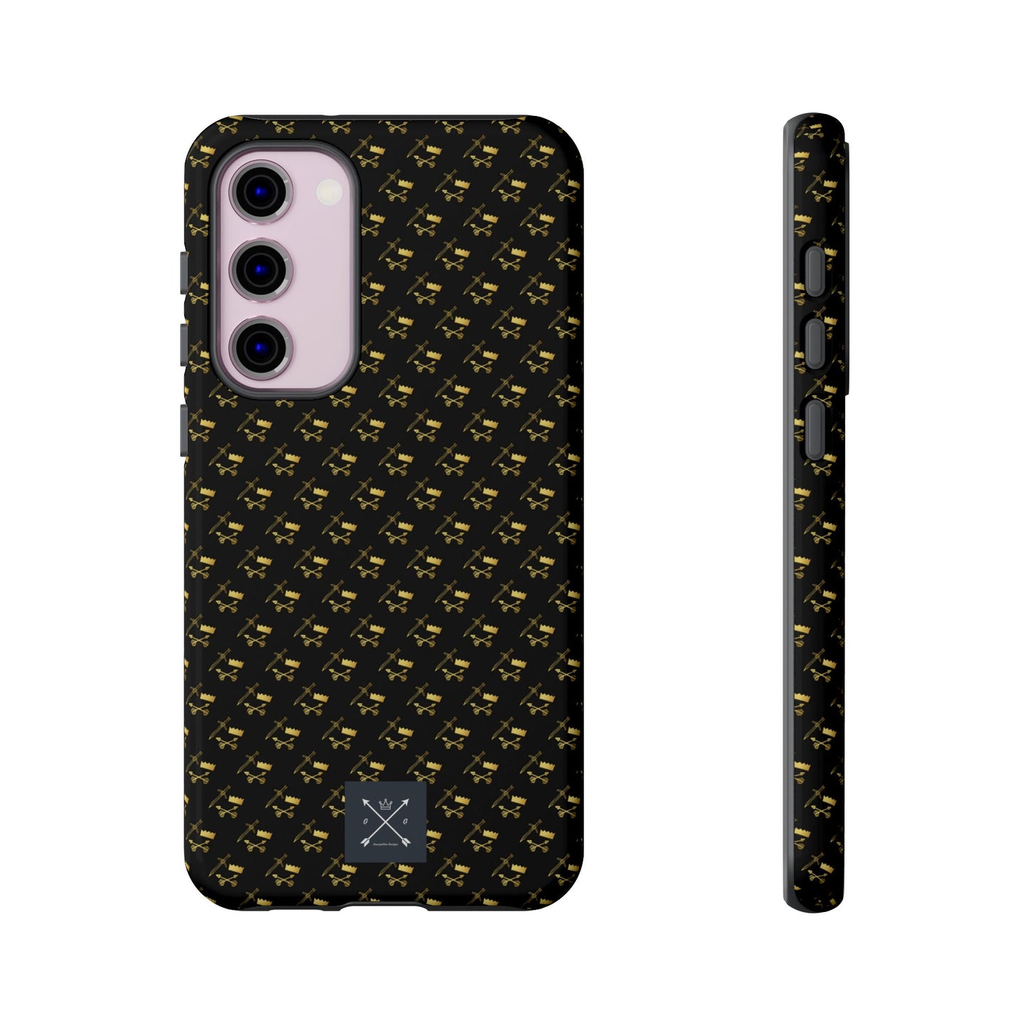 Gold and Bold Warrior Pattern - Tough Phone Cases