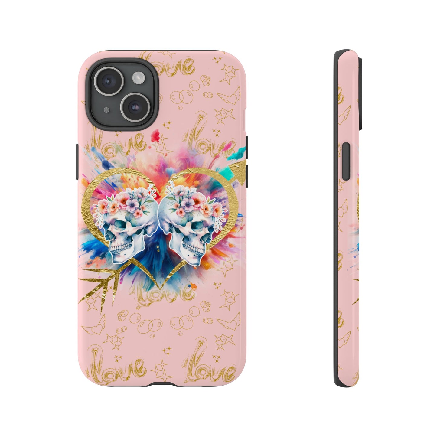 Love is Golden Watercolor (pink) - Tough Cases