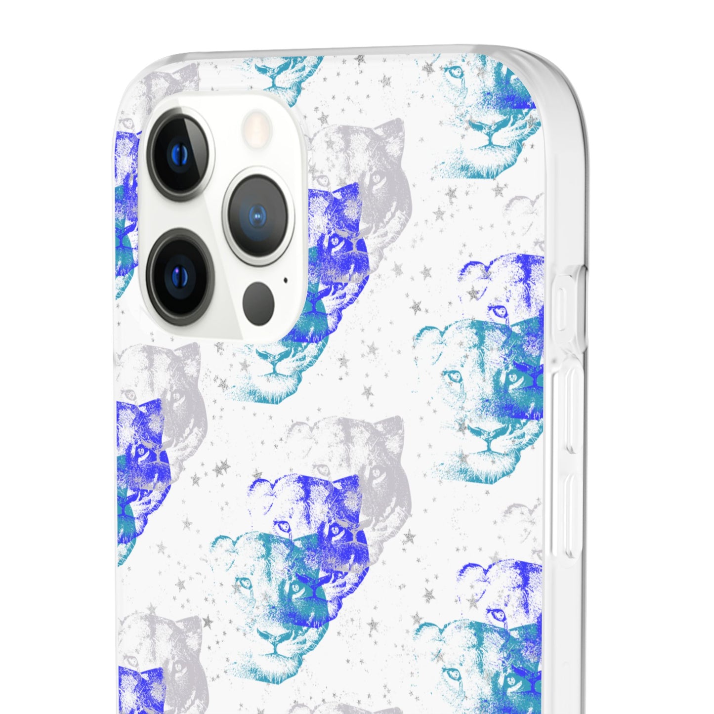 Lioness Arising (white/blue) - Flexi Phone Cases
