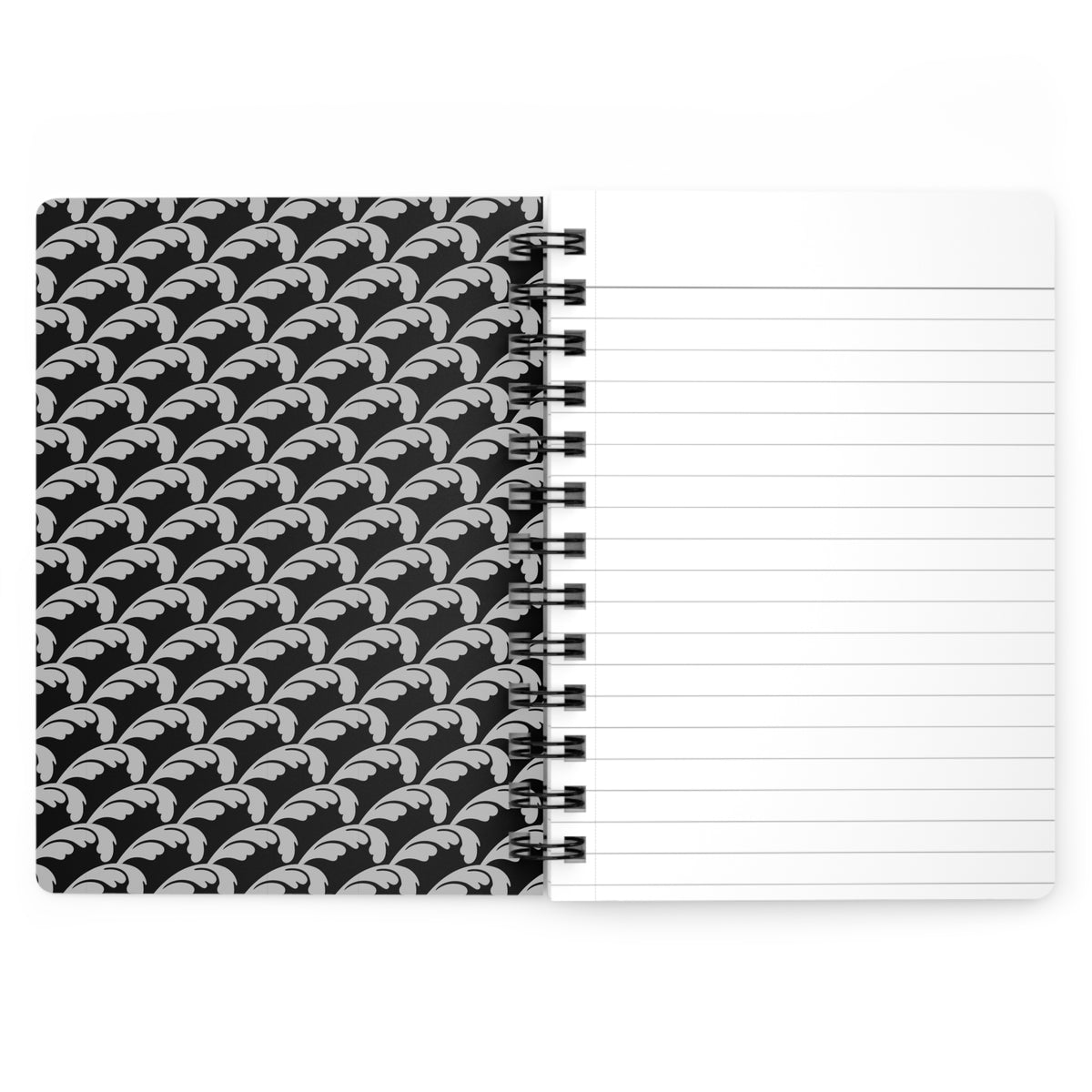Beautiful Beloved One - Spiral Notebook - Ruled Line - blk/silver