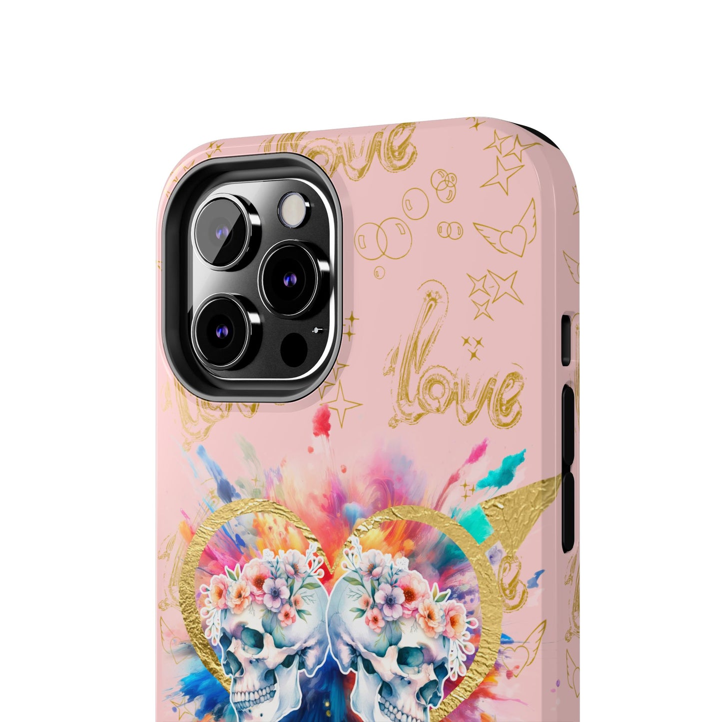 Love is Golden Watercolor (pink) - Tough Phone Cases