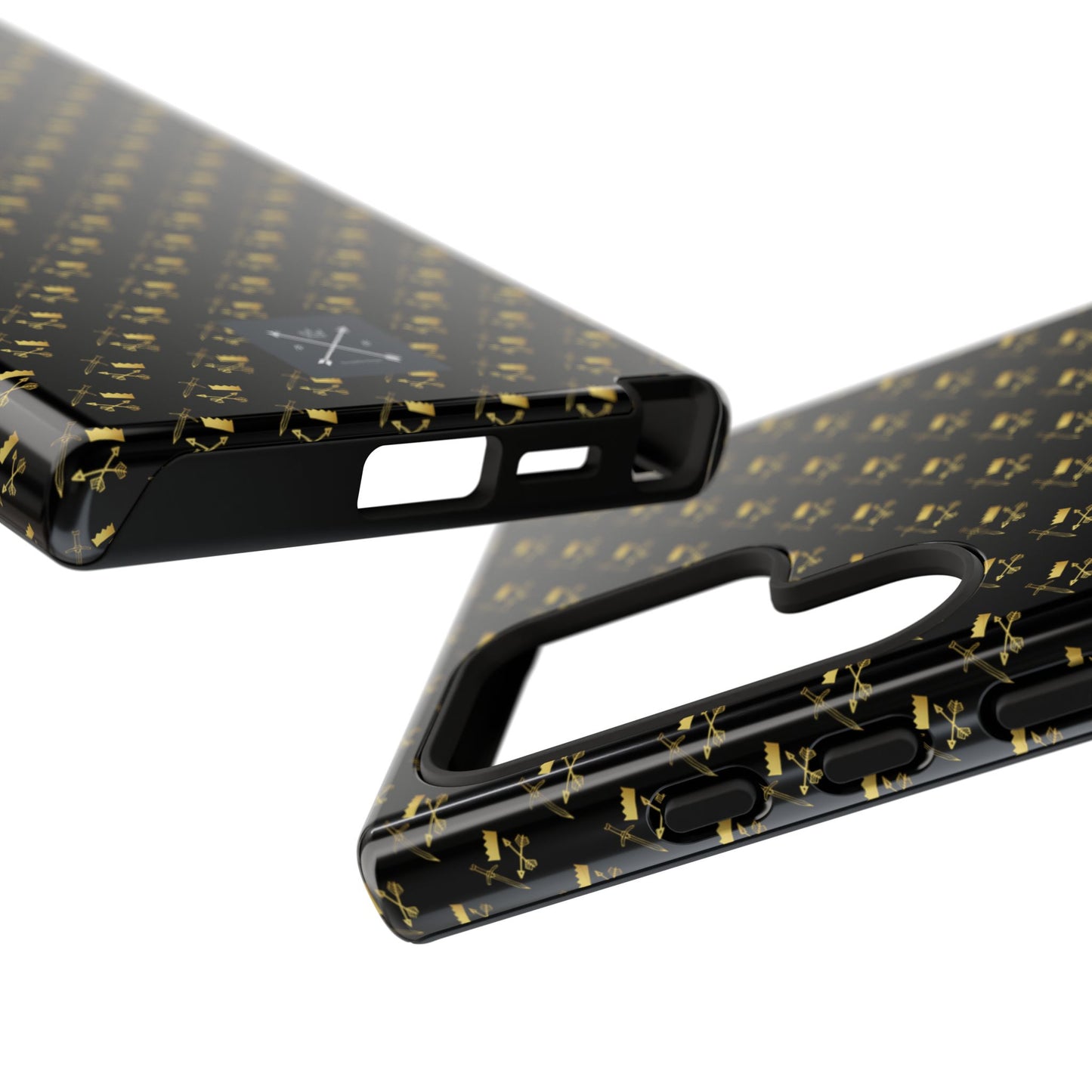 Gold and Bold Warrior Pattern - Tough Phone Cases