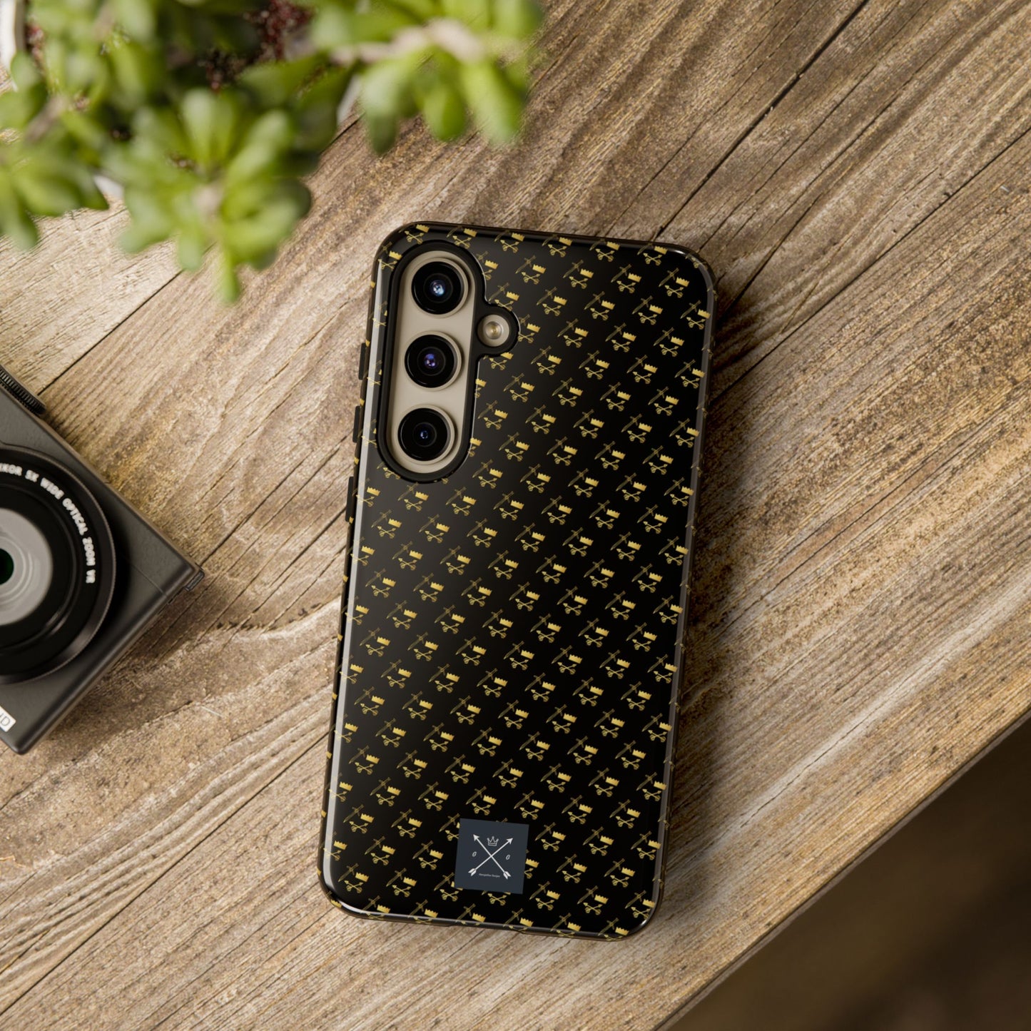 Gold and Bold Warrior Pattern - Tough Phone Cases