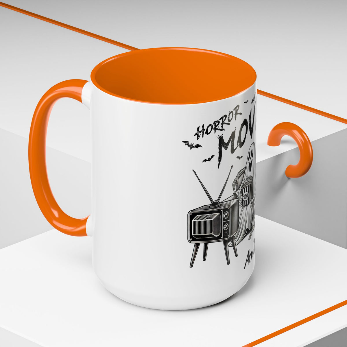 Horror Movies and Chill - Accent Coffee Mug (11, 15oz)