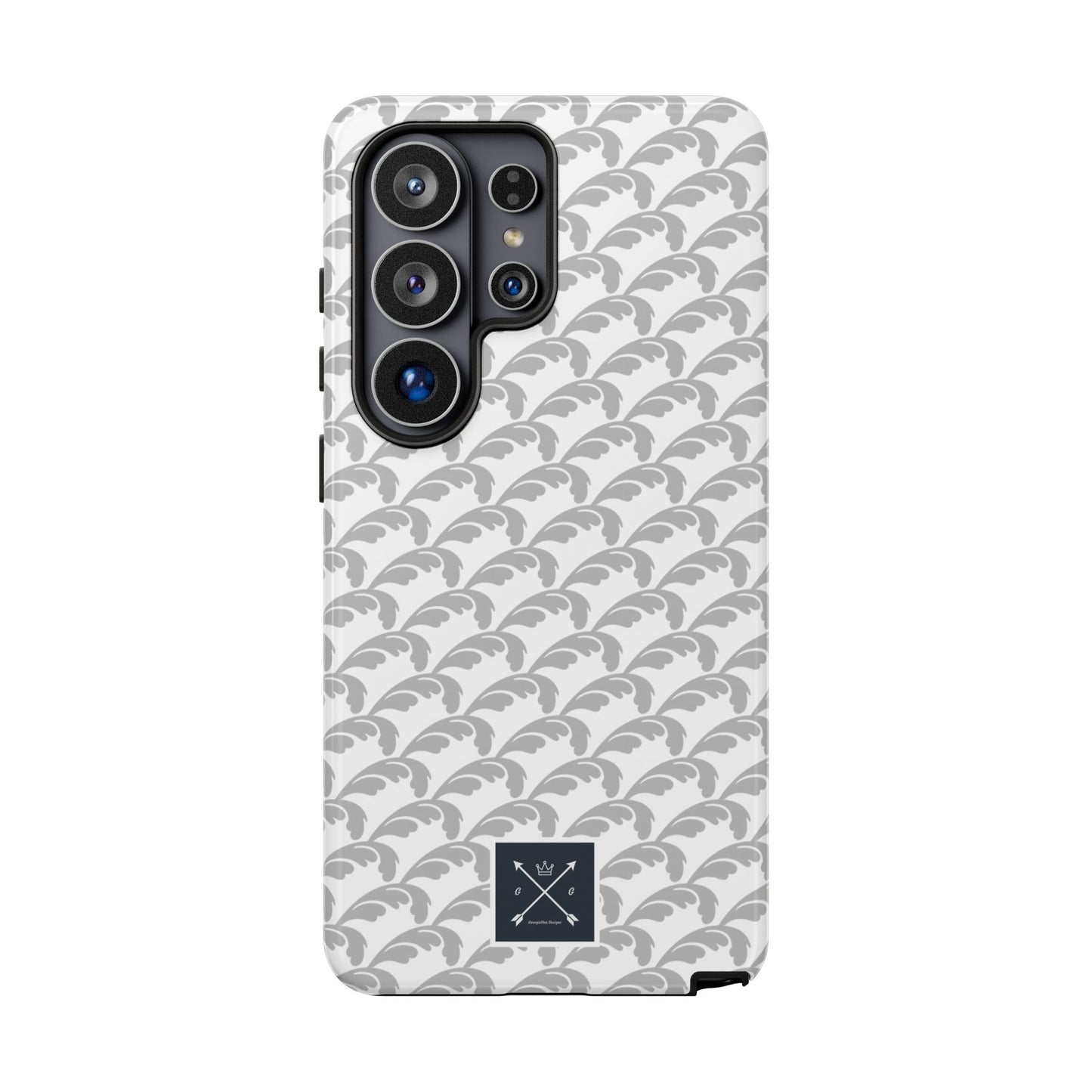 Beautiful Beloved Flourish (silver/white) - Tough Phone Cases