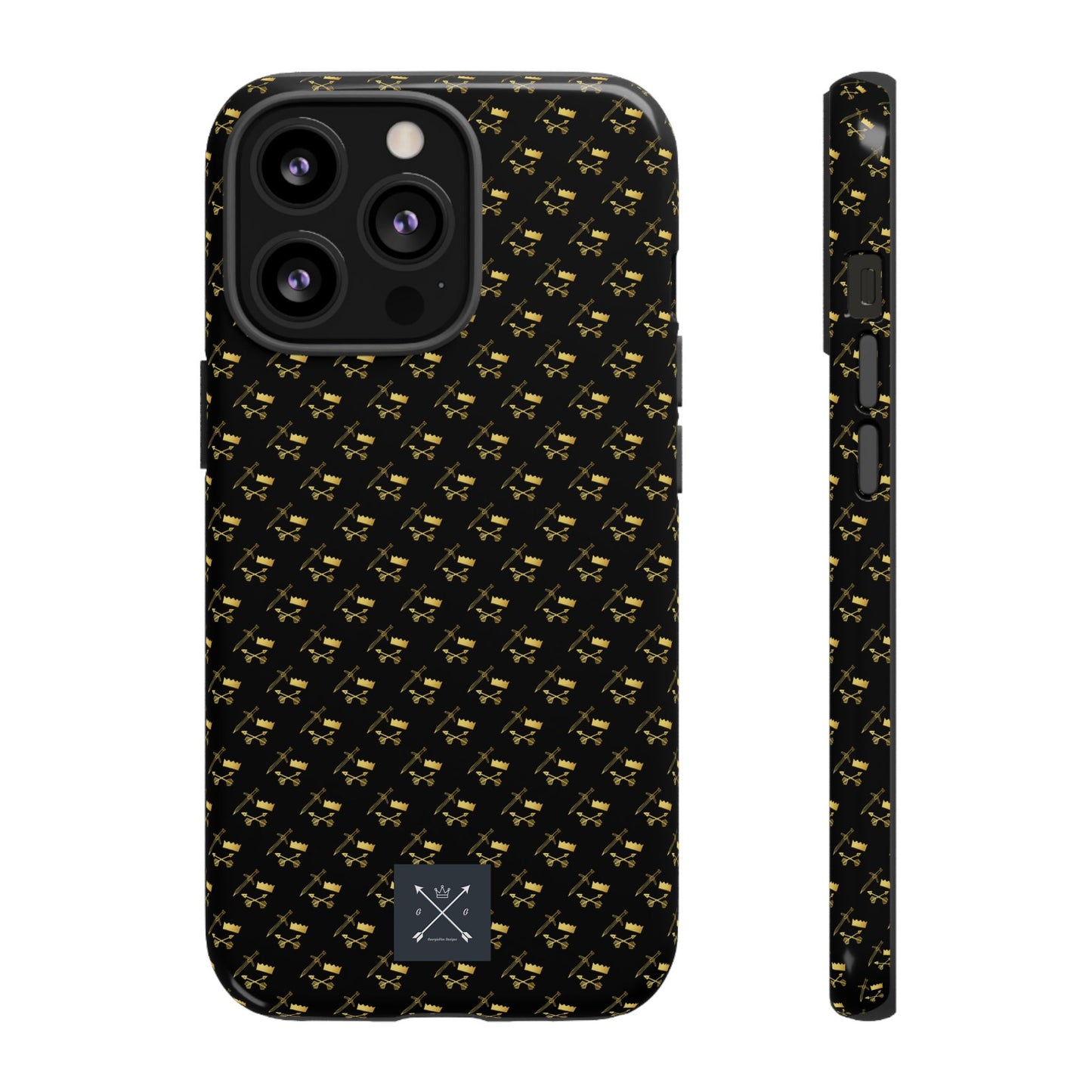 Gold and Bold Warrior Pattern - Tough Phone Cases
