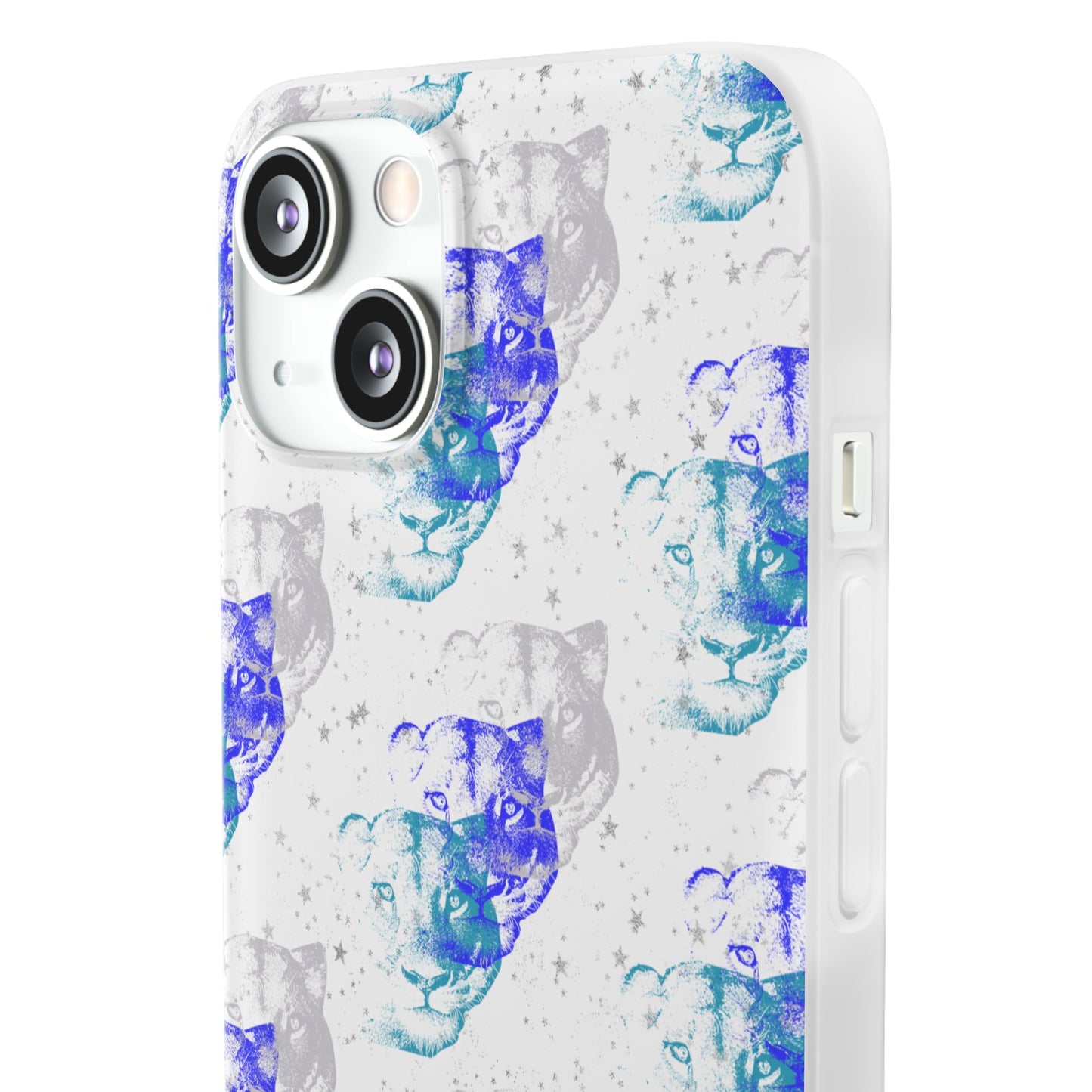 Lioness Arising (white/blue) - Flexi Phone Cases