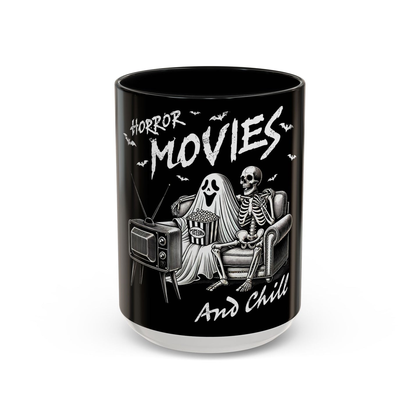 Horror Movies and Chill - Accent Coffee Mug (11, 15oz)