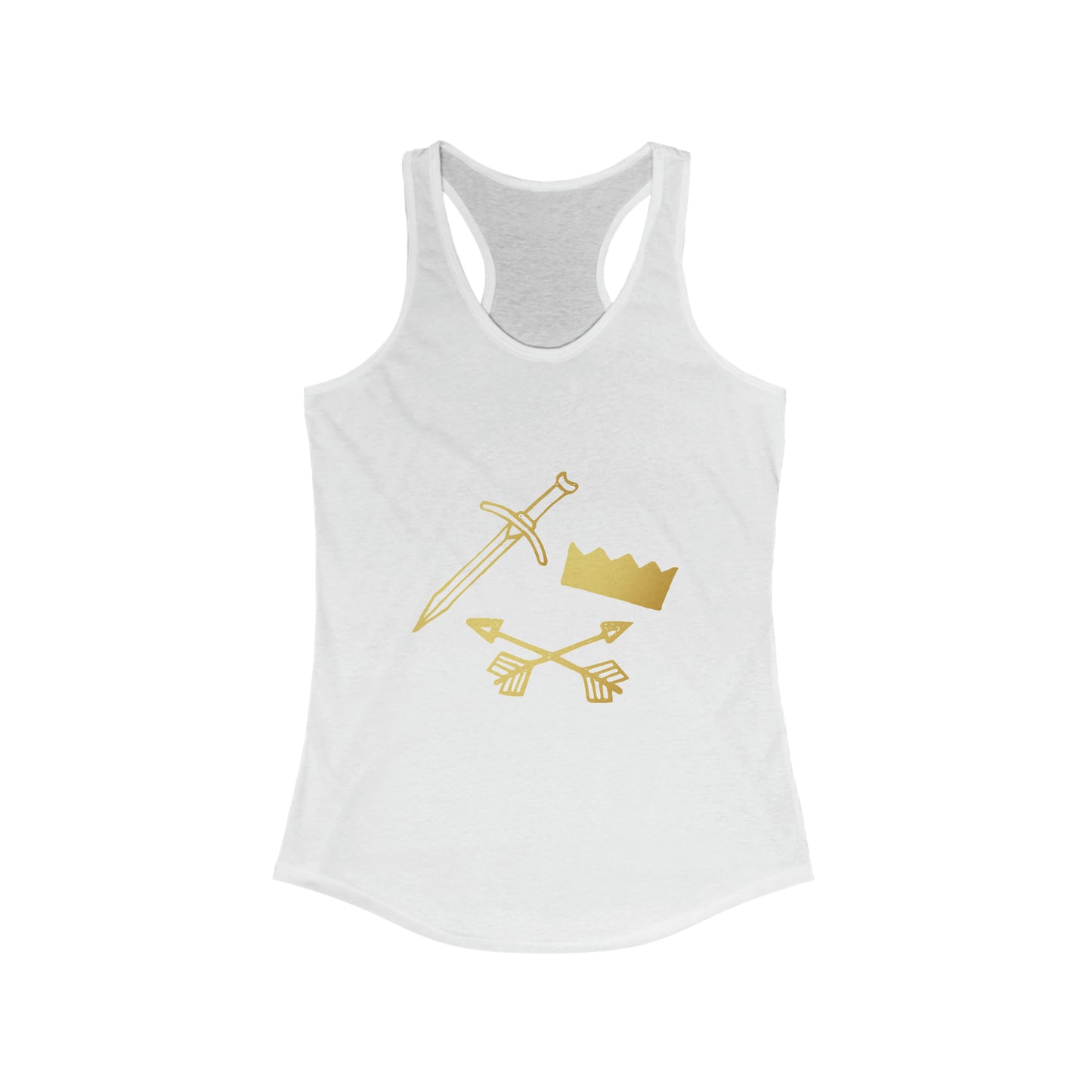 Women's Gold and Bold Warrior - Ideal Racerback Tank