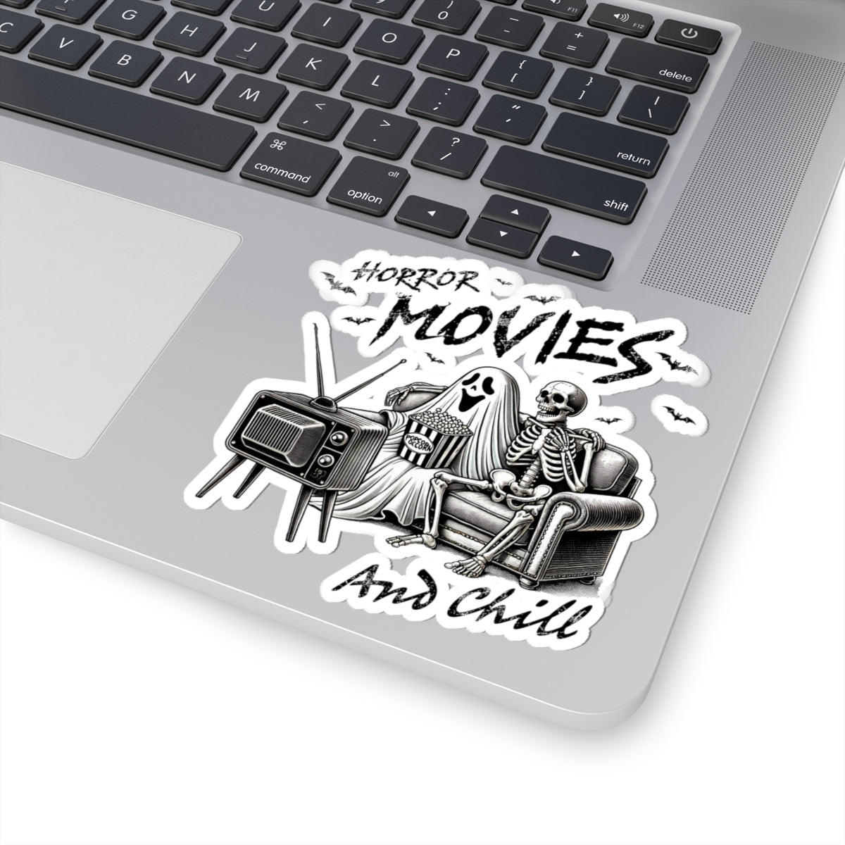 Horror Movies and Chill - Kiss-Cut Stickers