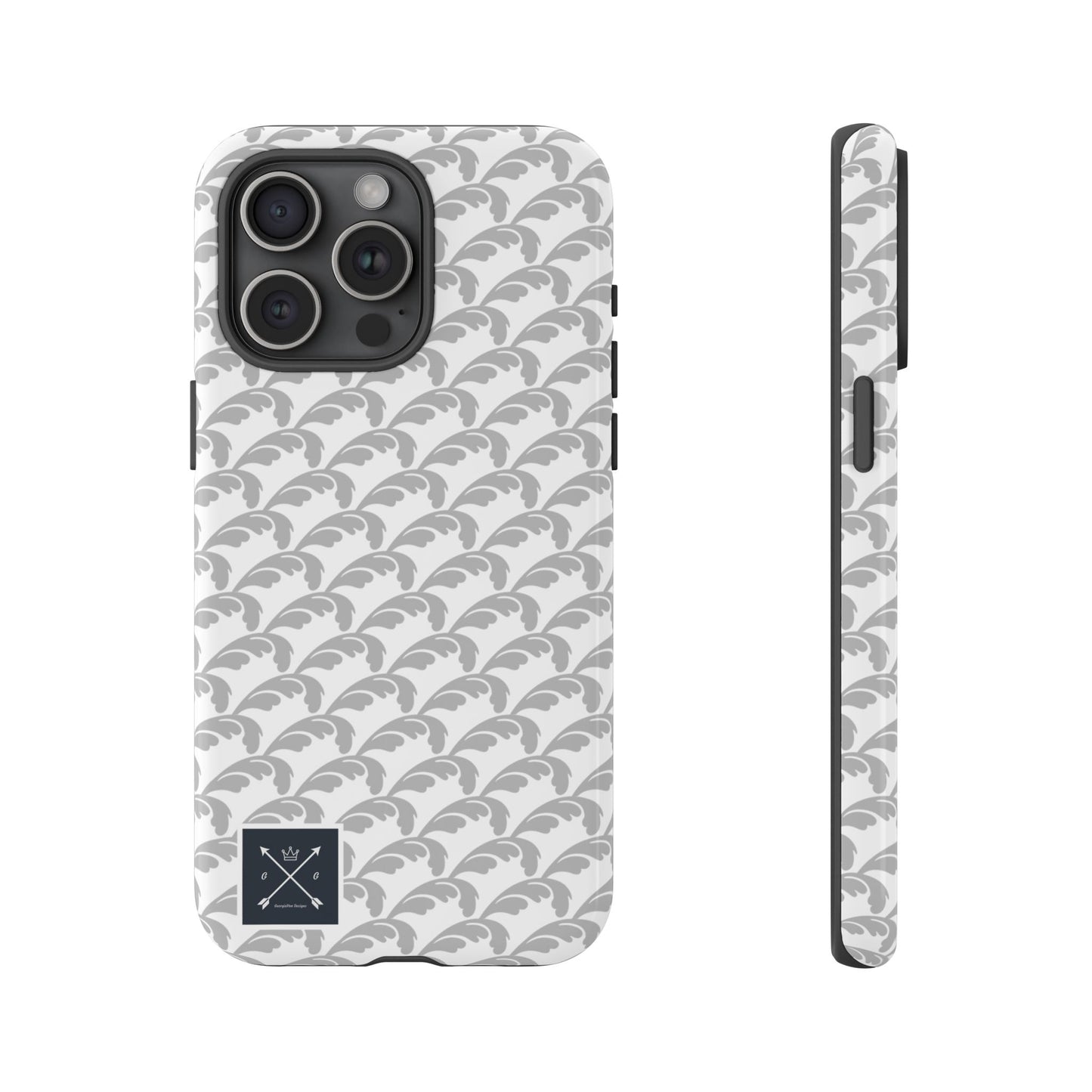 Beautiful Beloved Flourish (silver/white) - Tough Phone Cases