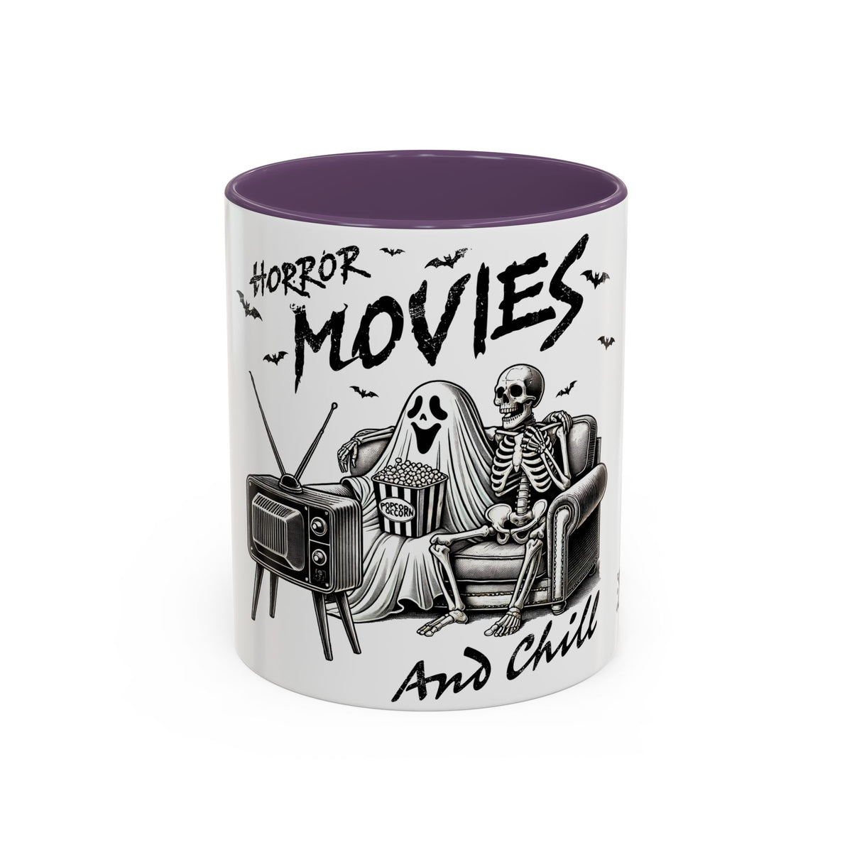 Horror Movies and Chill - Accent Coffee Mug (11, 15oz)