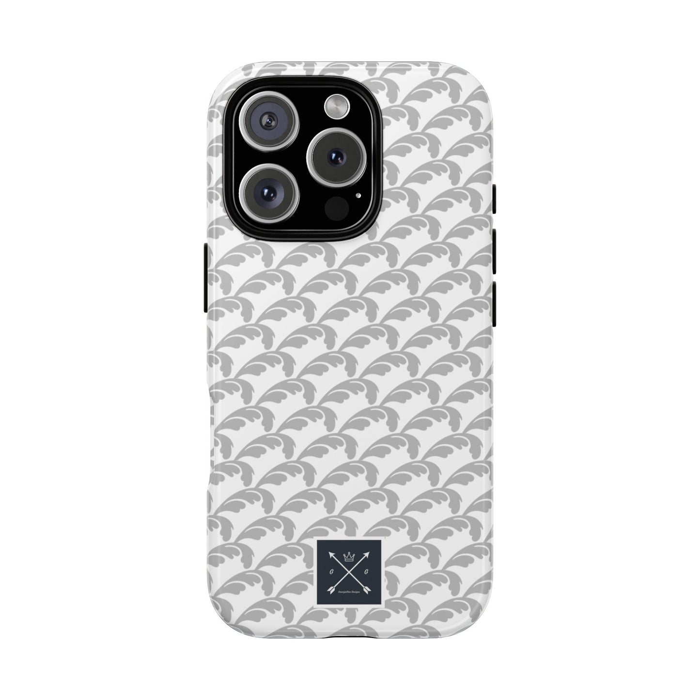 Beautiful Beloved Flourish (silver/white) - Tough Phone Cases