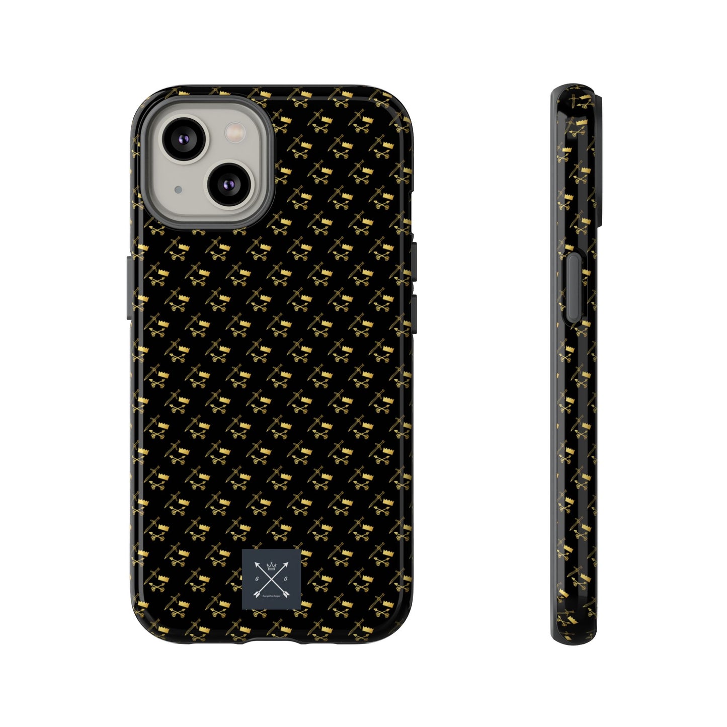 Gold and Bold Warrior Pattern - Tough Phone Cases