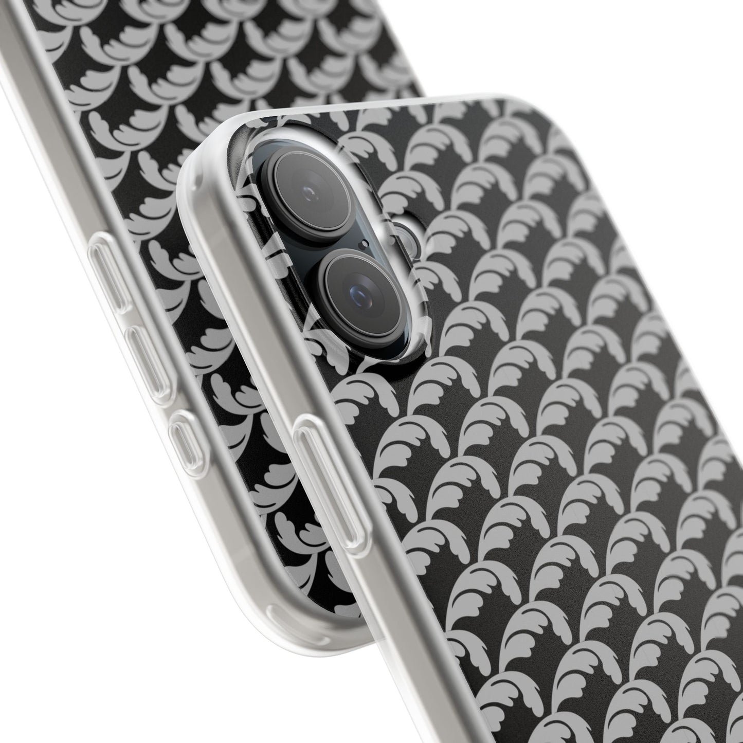 Beautiful Beloved Flourish (silver/black) - Flexi Phone Cases