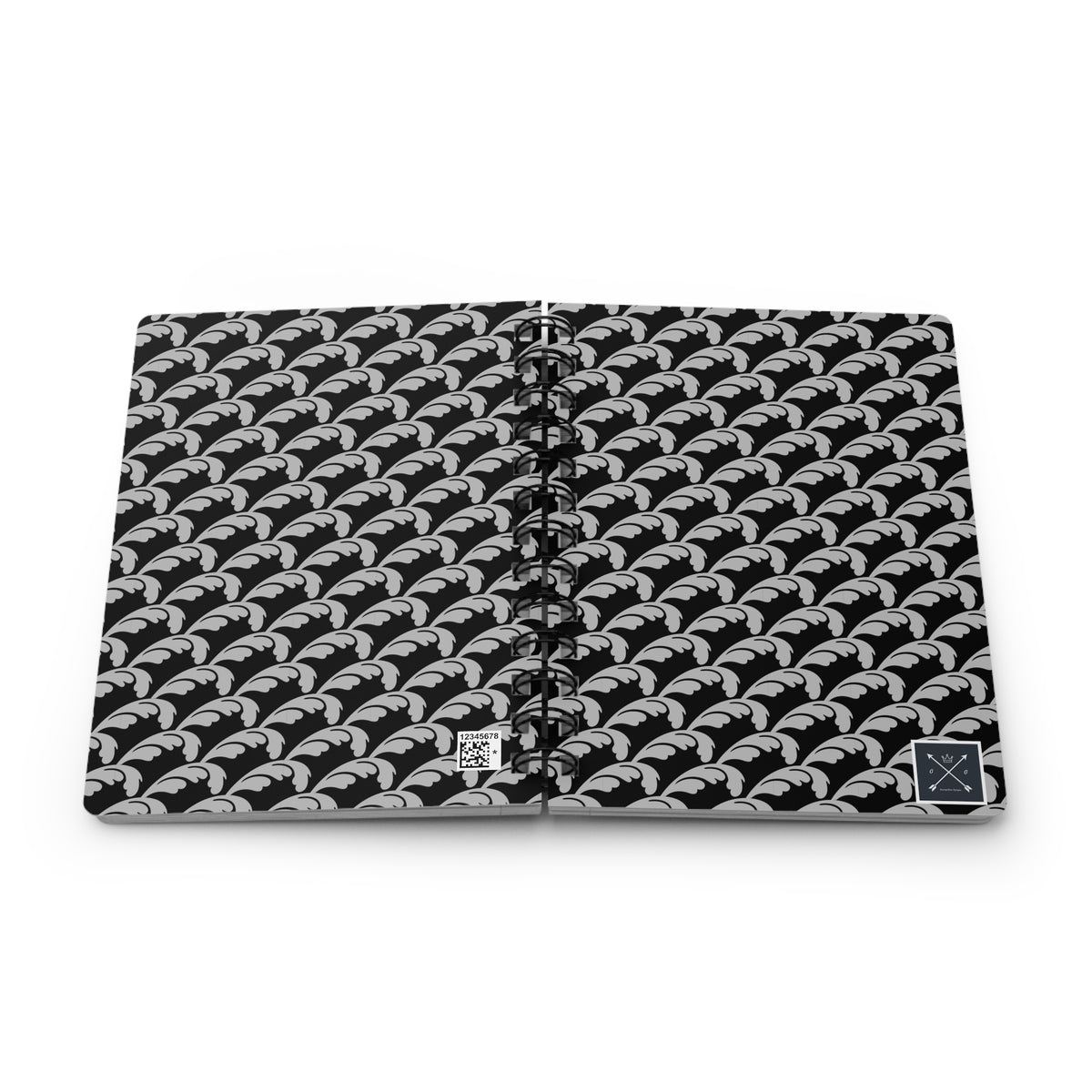 Beautiful Beloved One - Spiral Notebook - Ruled Line - blk/silver