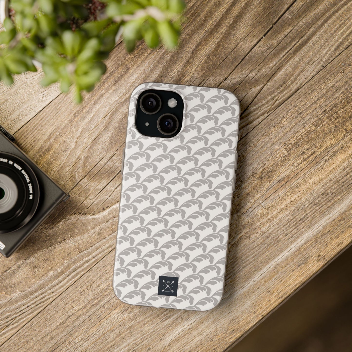 Beautiful Beloved Flourish (silver/white) - Flexi Phone Cases