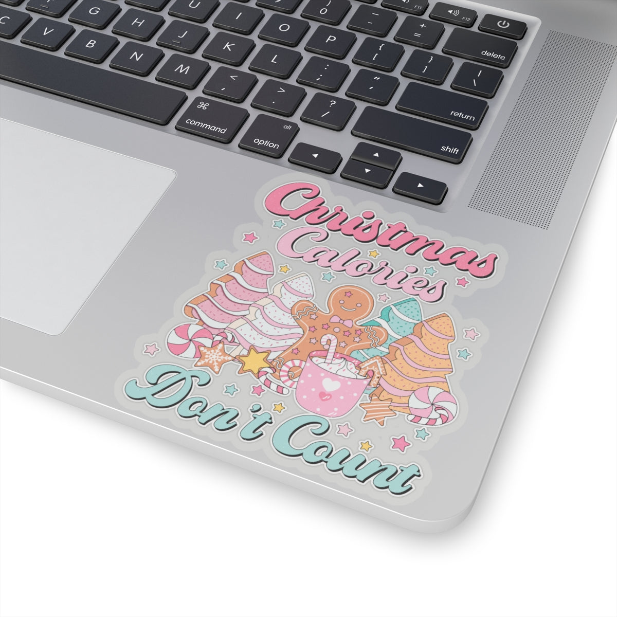Kiss-Cut Stickers - Christmas Calories Don't Count, Christmas Cookies