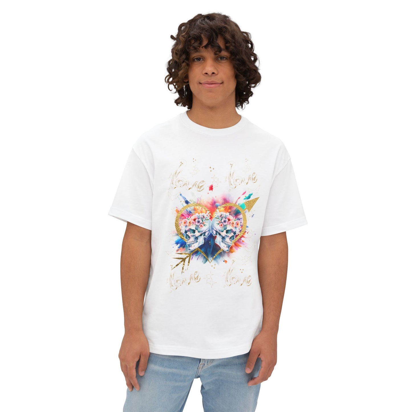Love is Golden - Unisex Oversized Boxy Tee