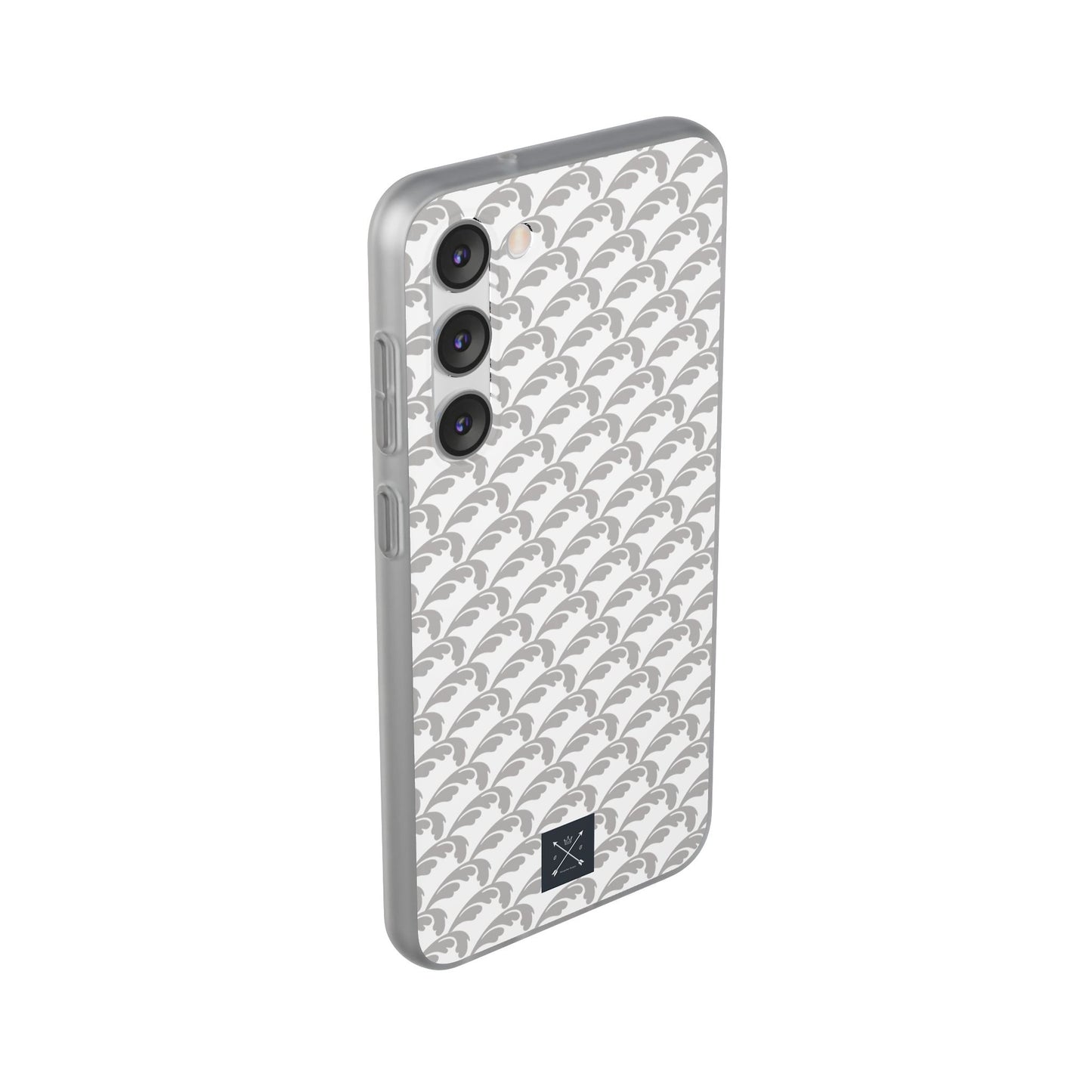 Beautiful Beloved Flourish (silver/white) - Flexi Phone Cases