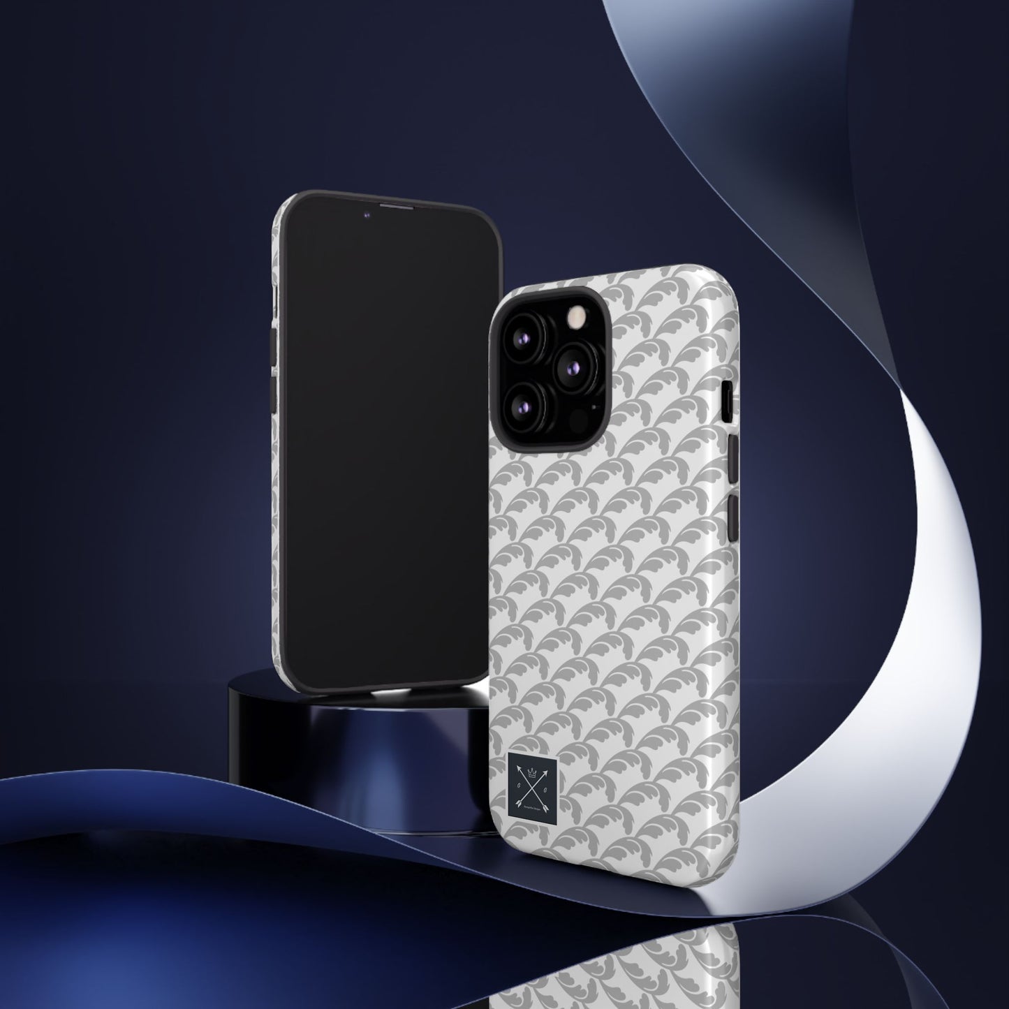 Beautiful Beloved Flourish (silver/white) - Tough Phone Cases