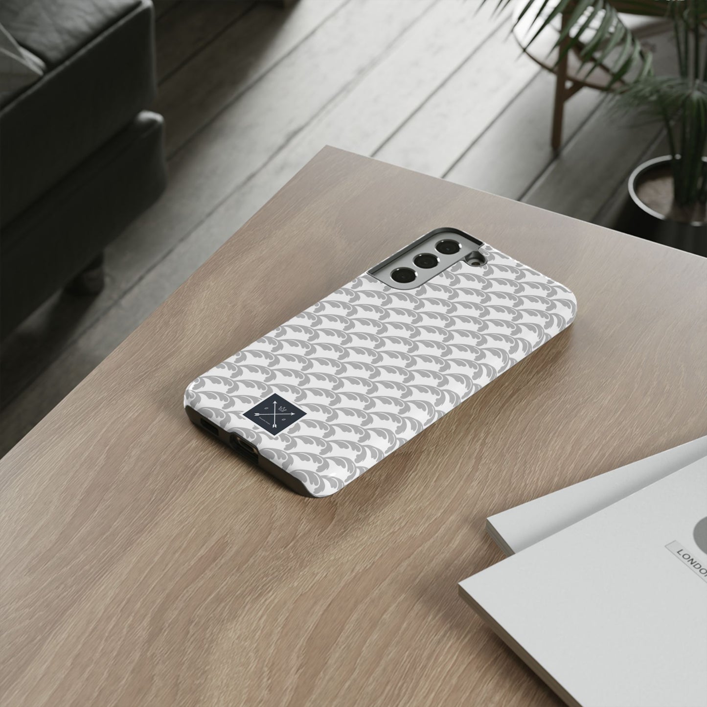 Beautiful Beloved Flourish (silver/white) - Tough Phone Cases