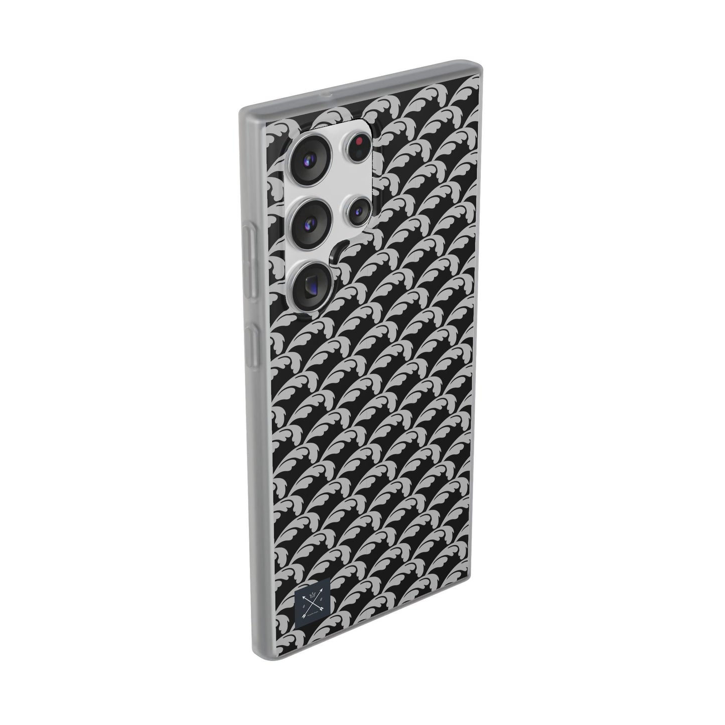 Beautiful Beloved Flourish (silver/black) - Flexi Phone Cases
