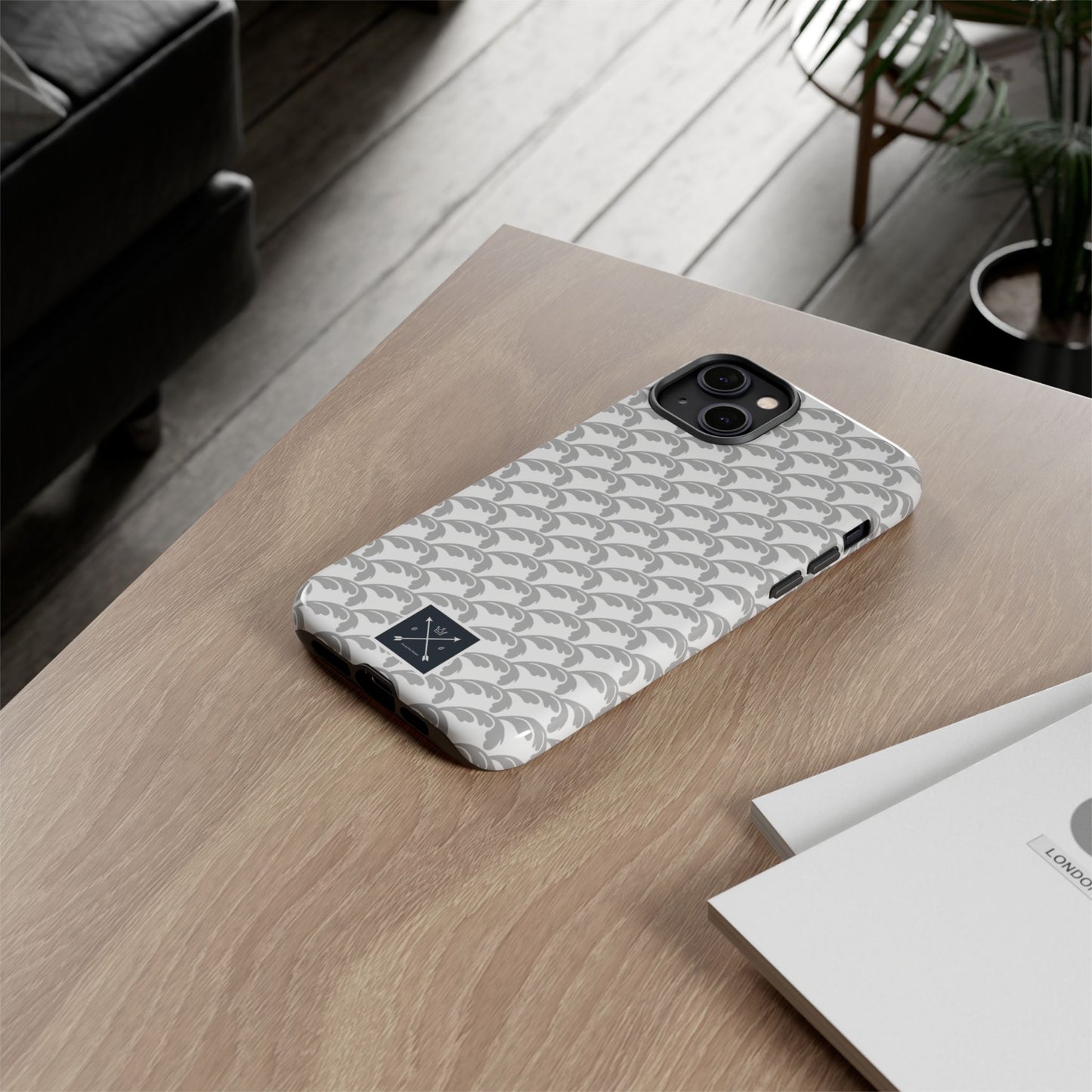 Beautiful Beloved Flourish (silver/white) - Tough Phone Cases
