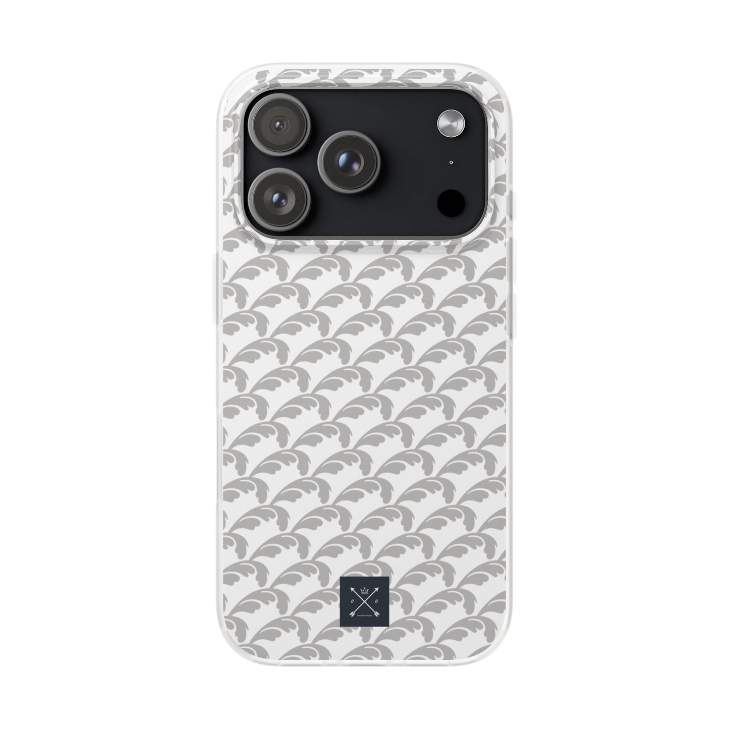 Beautiful Beloved Flourish (silver/white) - Flexi Phone Cases